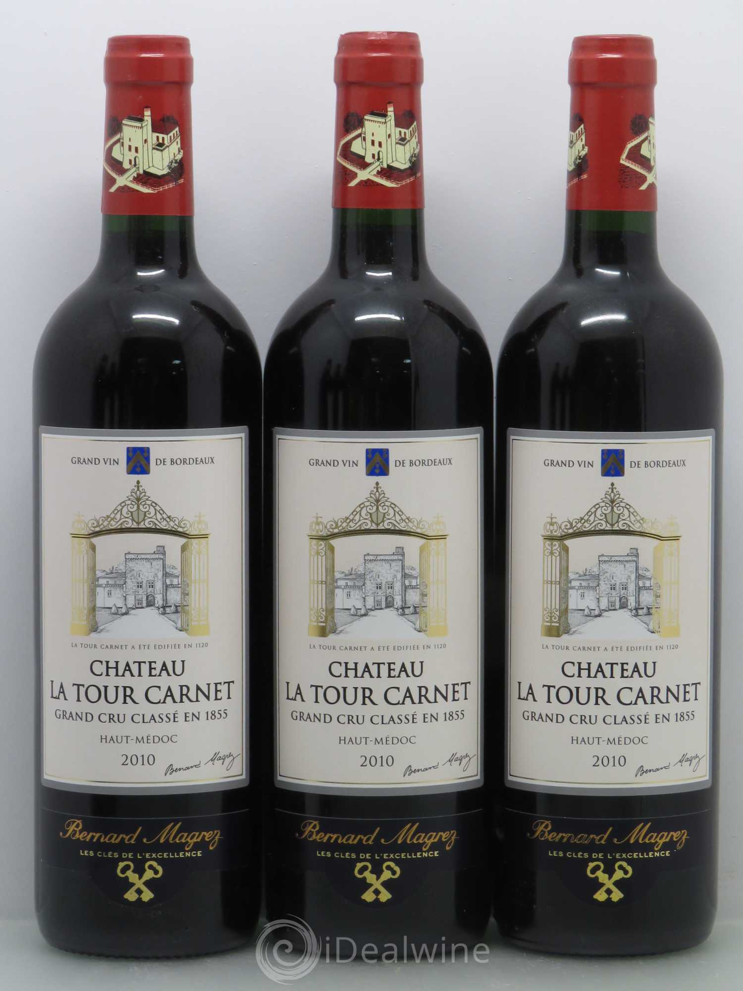 Château la Tour Carnet 4ème Grand Cru Classé 2010 - Lot de 6 bouteilles - 1