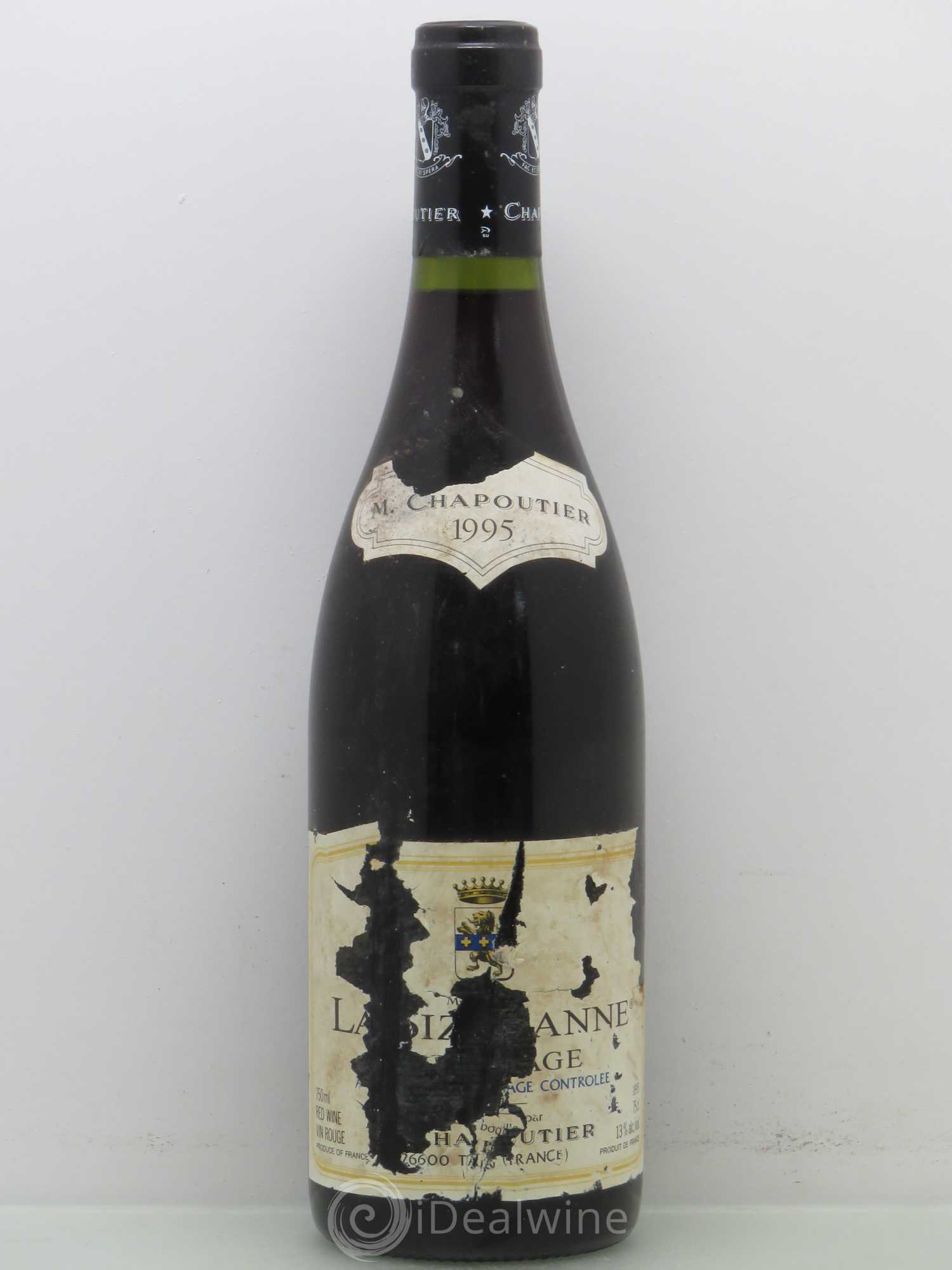 Hermitage Monier de La Sizeranne Chapoutier 1995 - Lot de 1 bouteille - 0