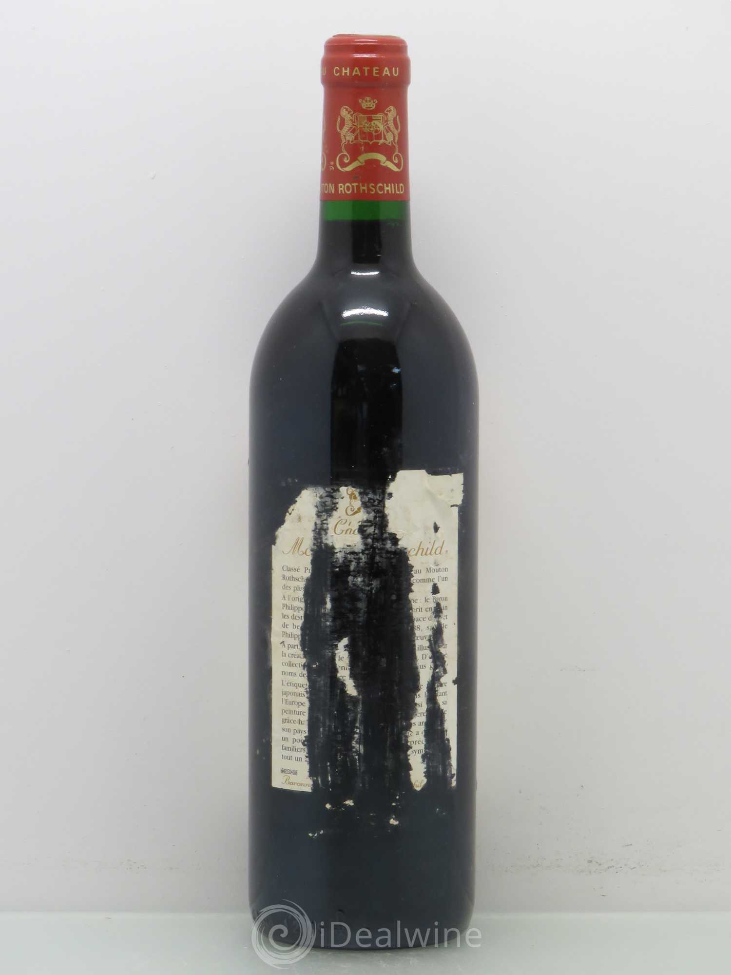 Château Mouton Rothschild 1er Grand Cru Classé 1991 - Lot de 1 bouteille - 1