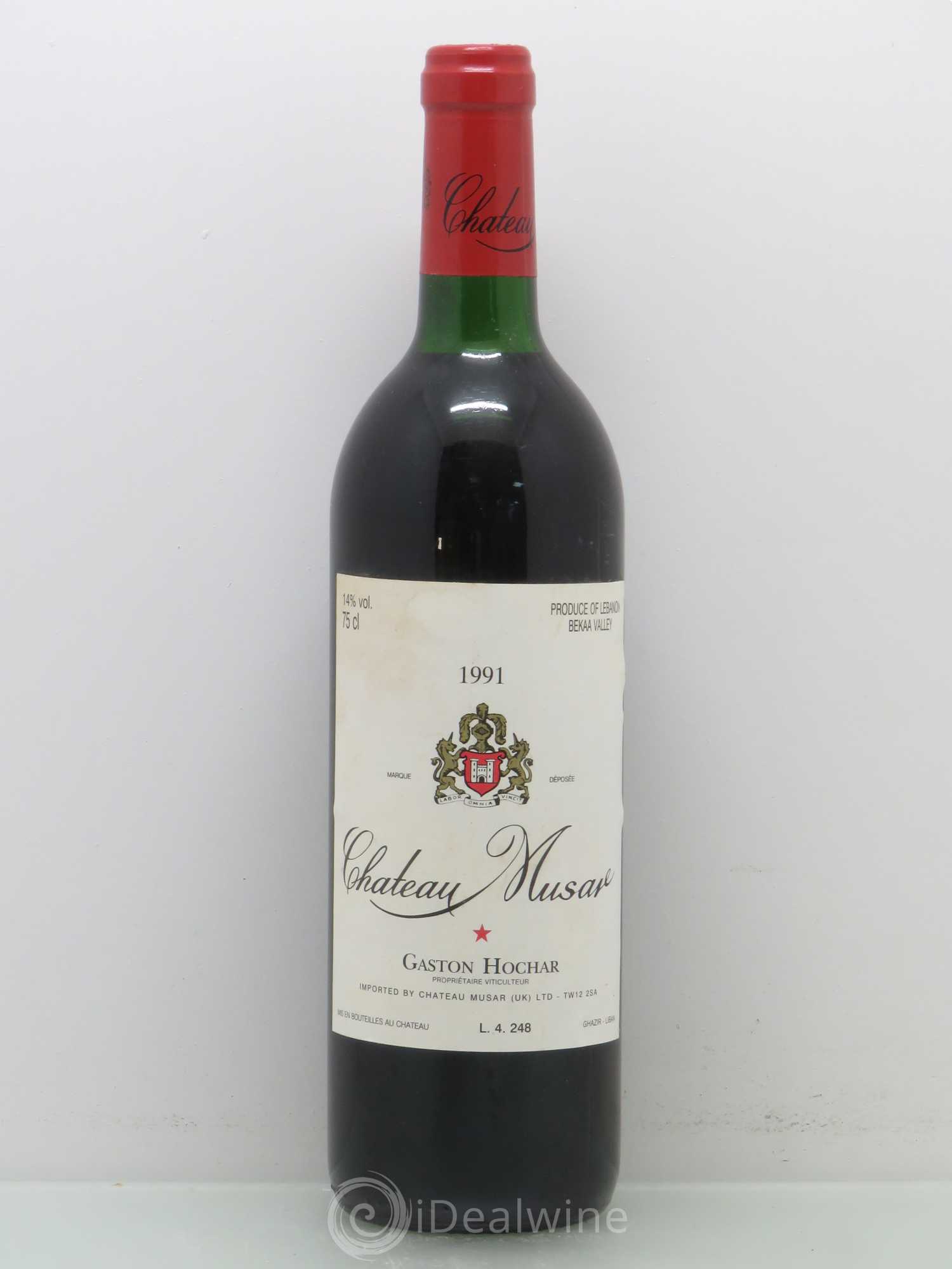 Château Musar Serge Hochar 1991 - Lot de 1 bouteille - 0