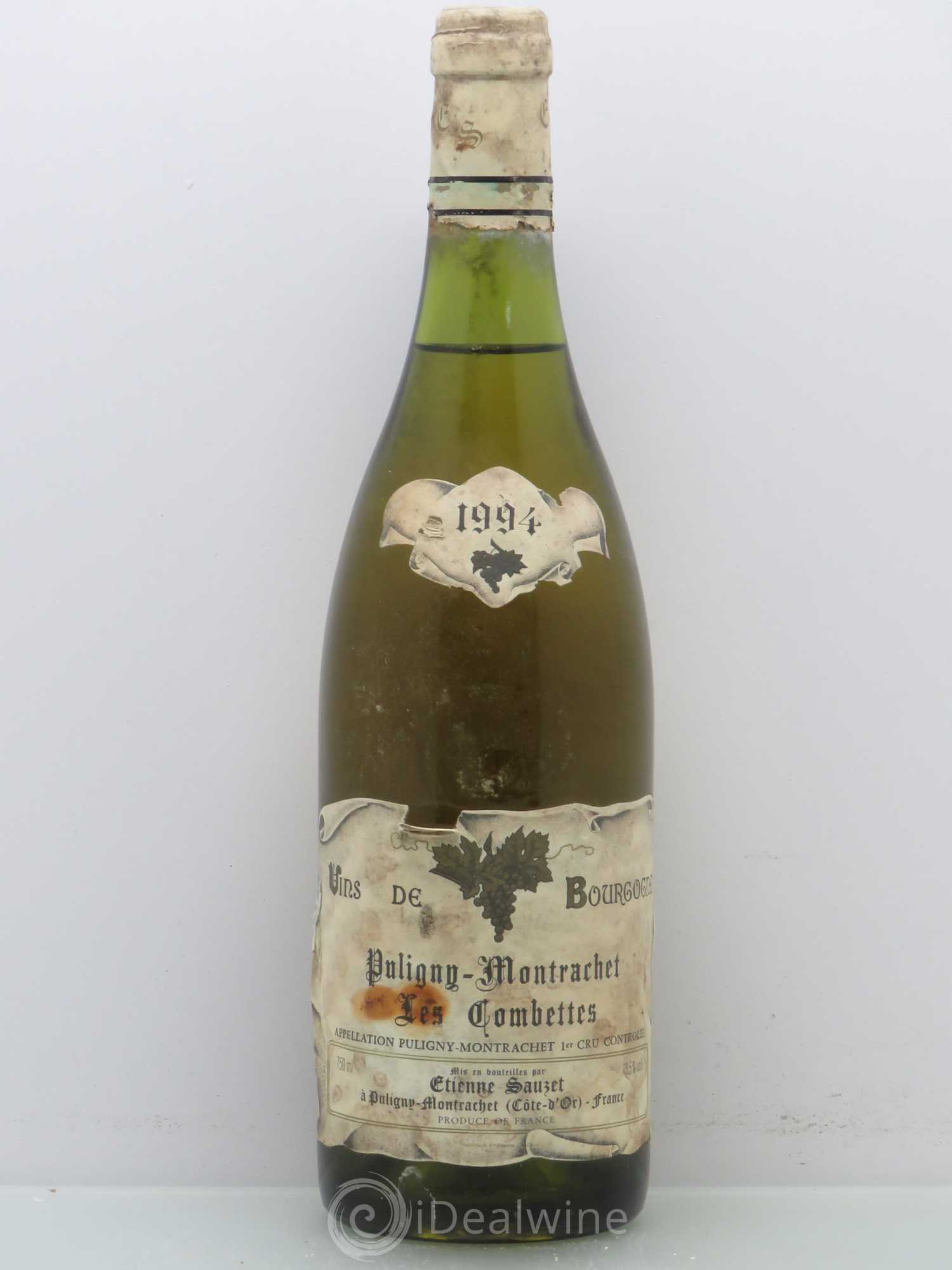 Puligny-Montrachet 1er Cru Les Combettes Etienne Sauzet 1994 - Lot de 1 bouteille - 0