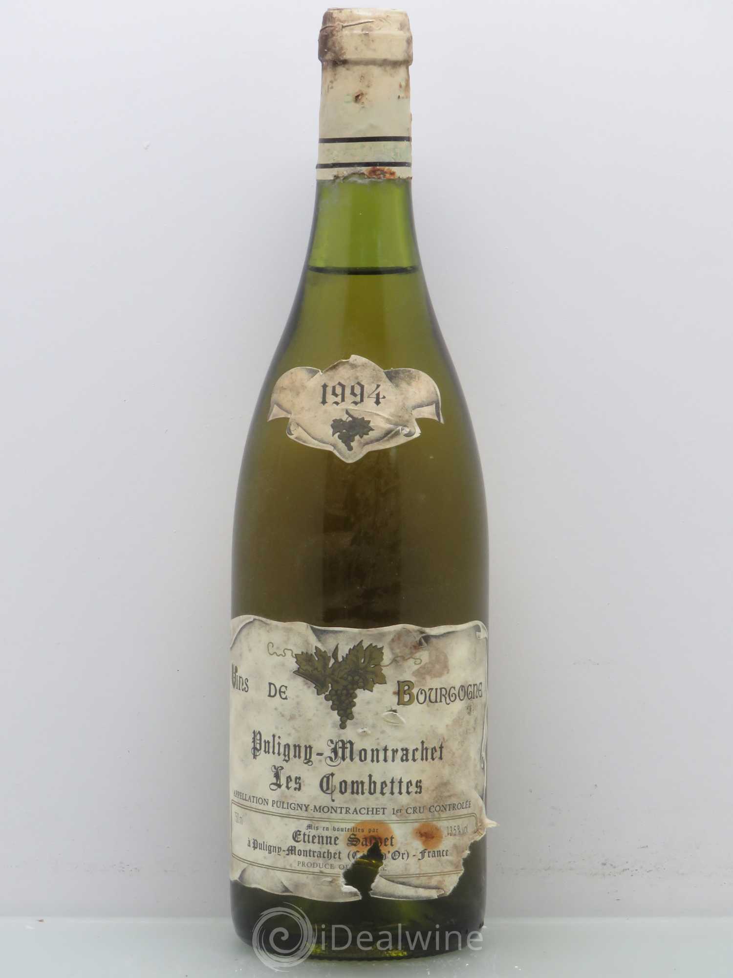 Puligny-Montrachet 1er Cru Les Combettes Etienne Sauzet 1994 - Lot de 1 bouteille - 0