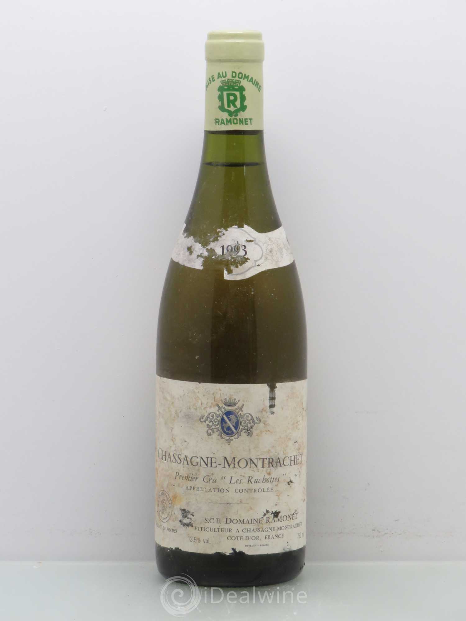 Chassagne-Montrachet 1er Cru Les Ruchottes Ramonet (Domaine) 1993 - Lot de 1 bouteille - 0