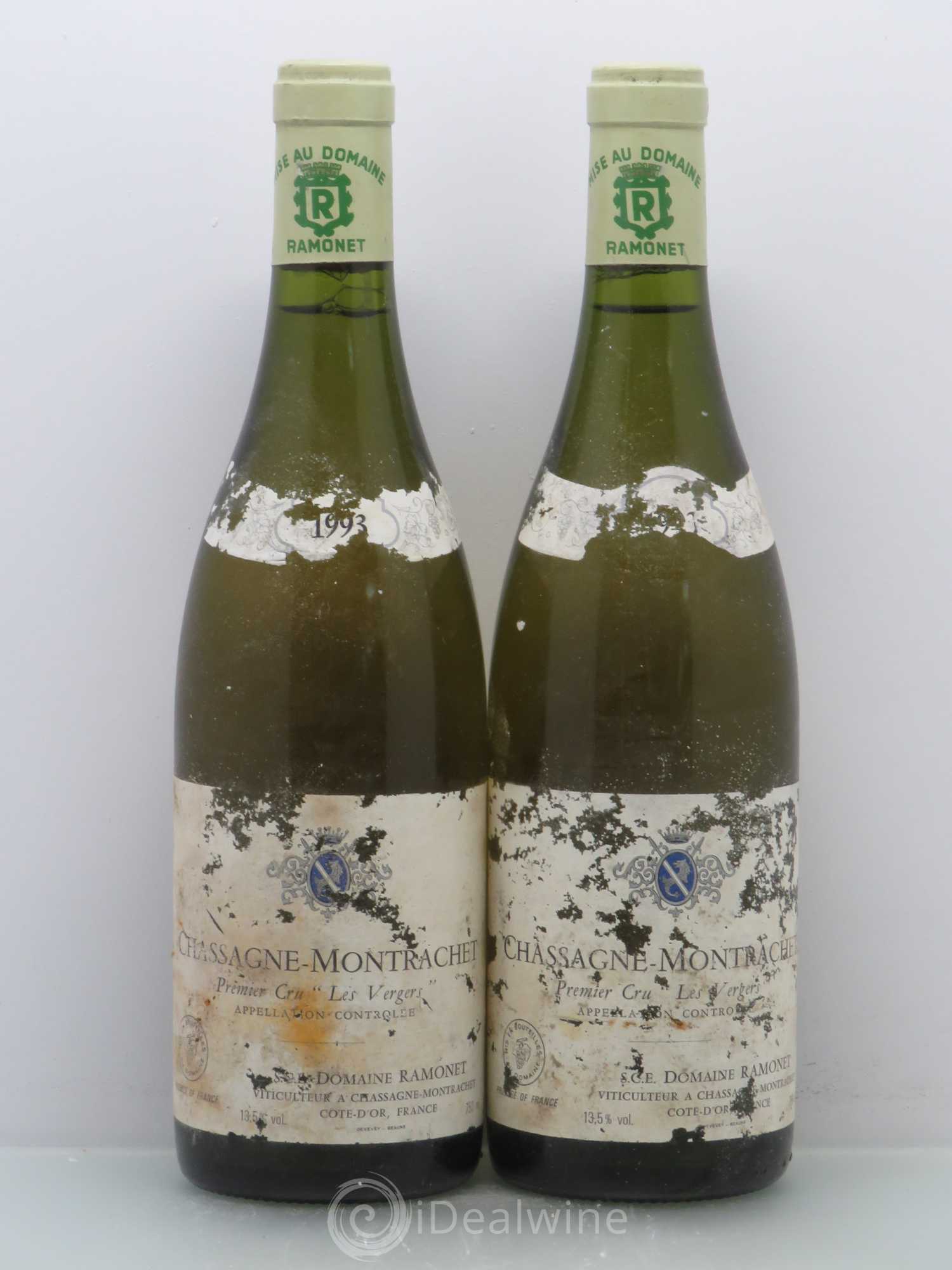 Chassagne-Montrachet 1er Cru Les Vergers Ramonet (Domaine) 1993 - Lot de 2 bouteilles - 0