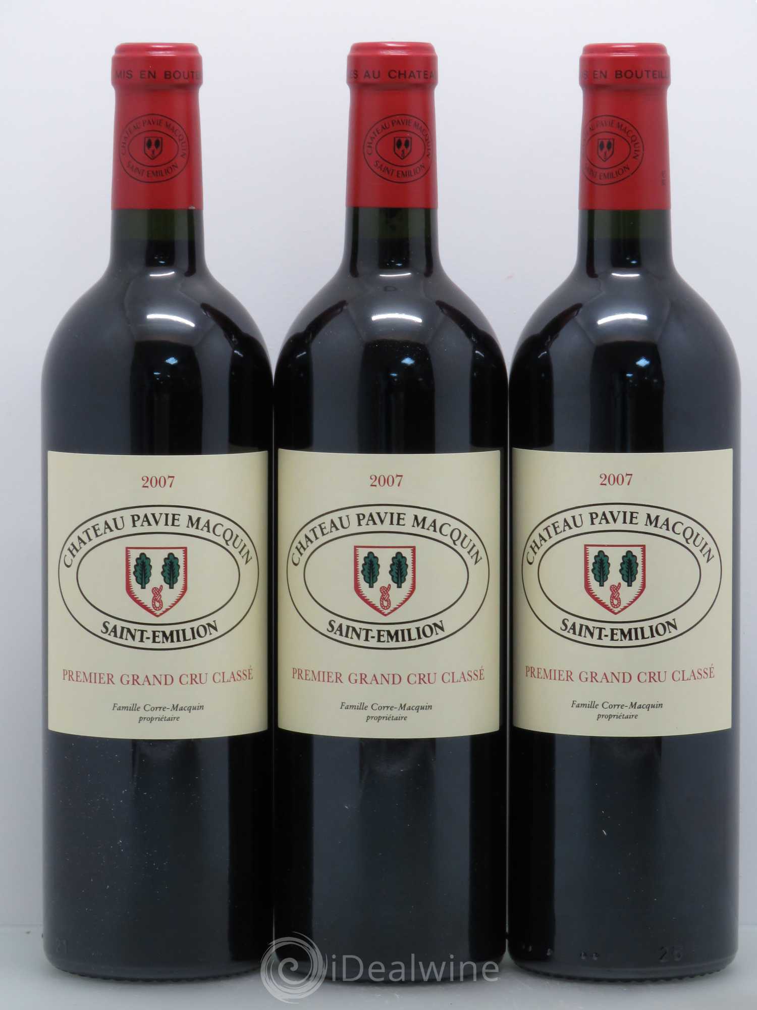 Château Pavie Macquin 1er Grand Cru Classé B 2007 - Lot de 12 bouteilles - 1