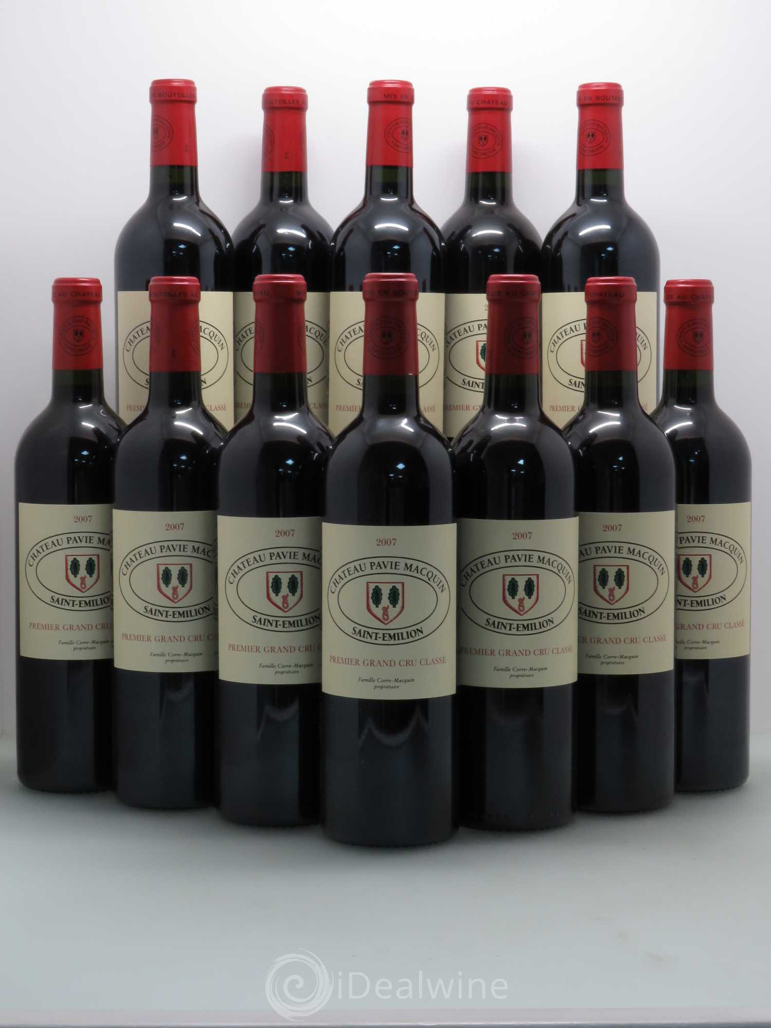 Château Pavie Macquin 1er Grand Cru Classé B 2007 - Lot de 12 bouteilles - 0