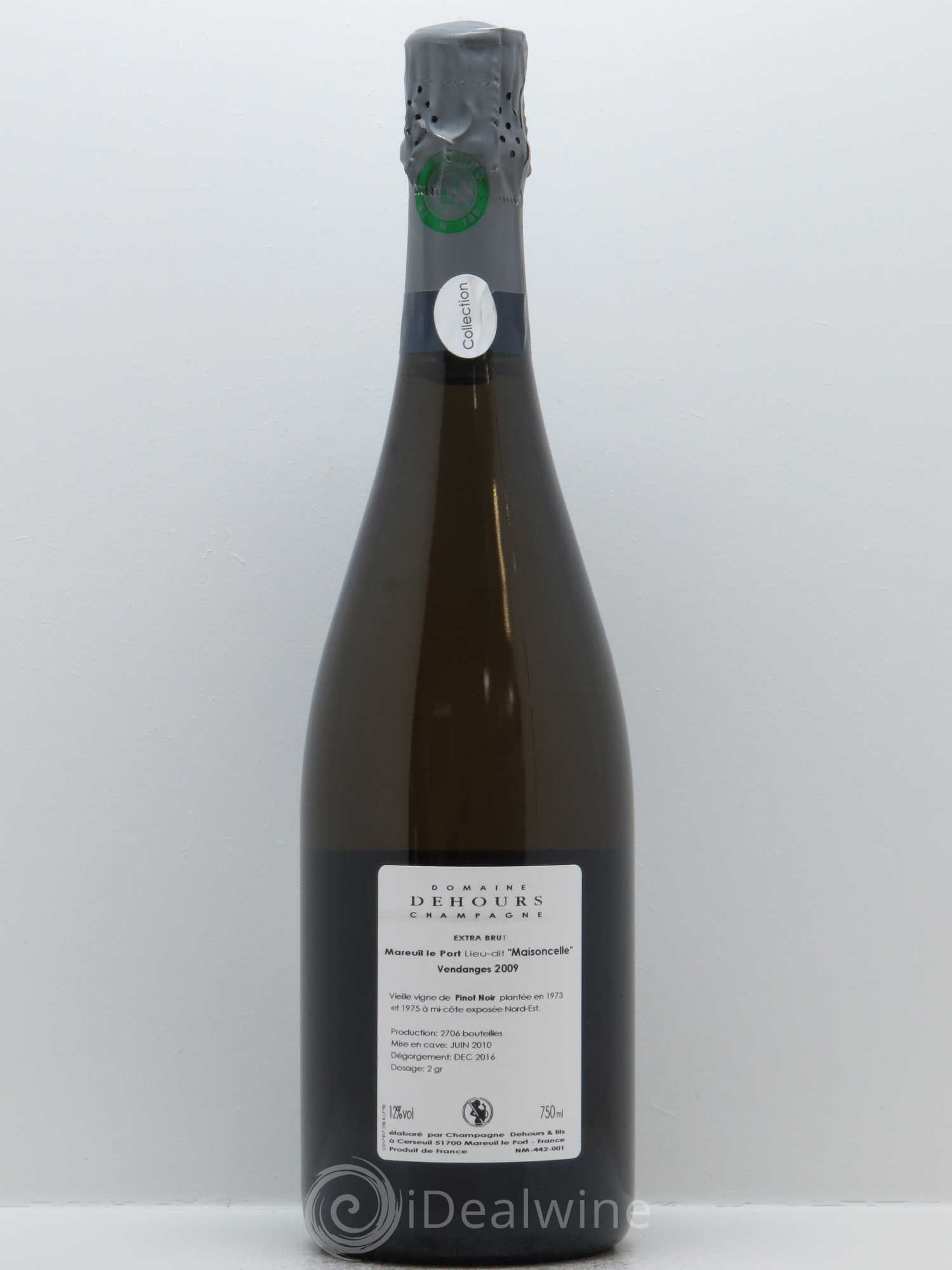 Extra-Brut Maisoncelle Dehours & Fils 2009 - Lot de 1 bouteille - 1