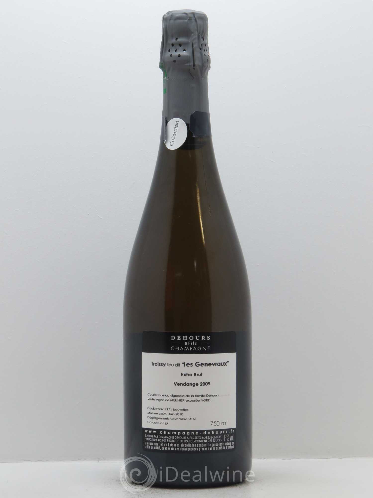 Extra-Brut Lieu-dit Les Genevraux Dehours & Fils 2009 - Lot de 1 bouteille - 1