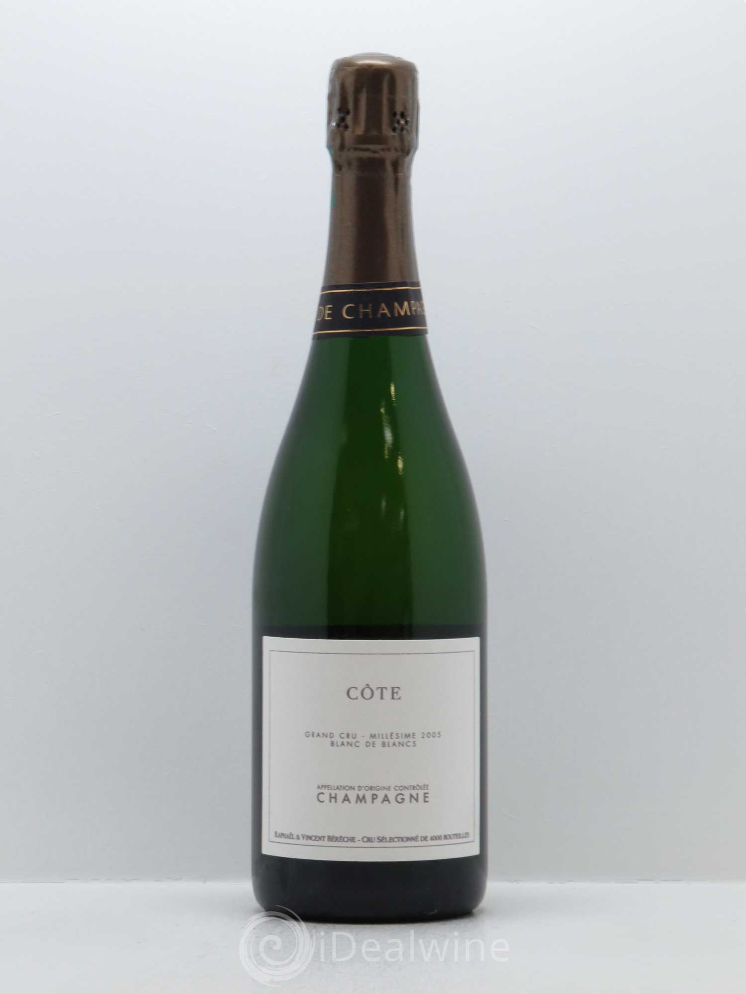 Côte Grand Cru (Terroir d'Avize) Extra-Brut Bérêche et Fils 2005 - Lot de 1 bouteille - 0
