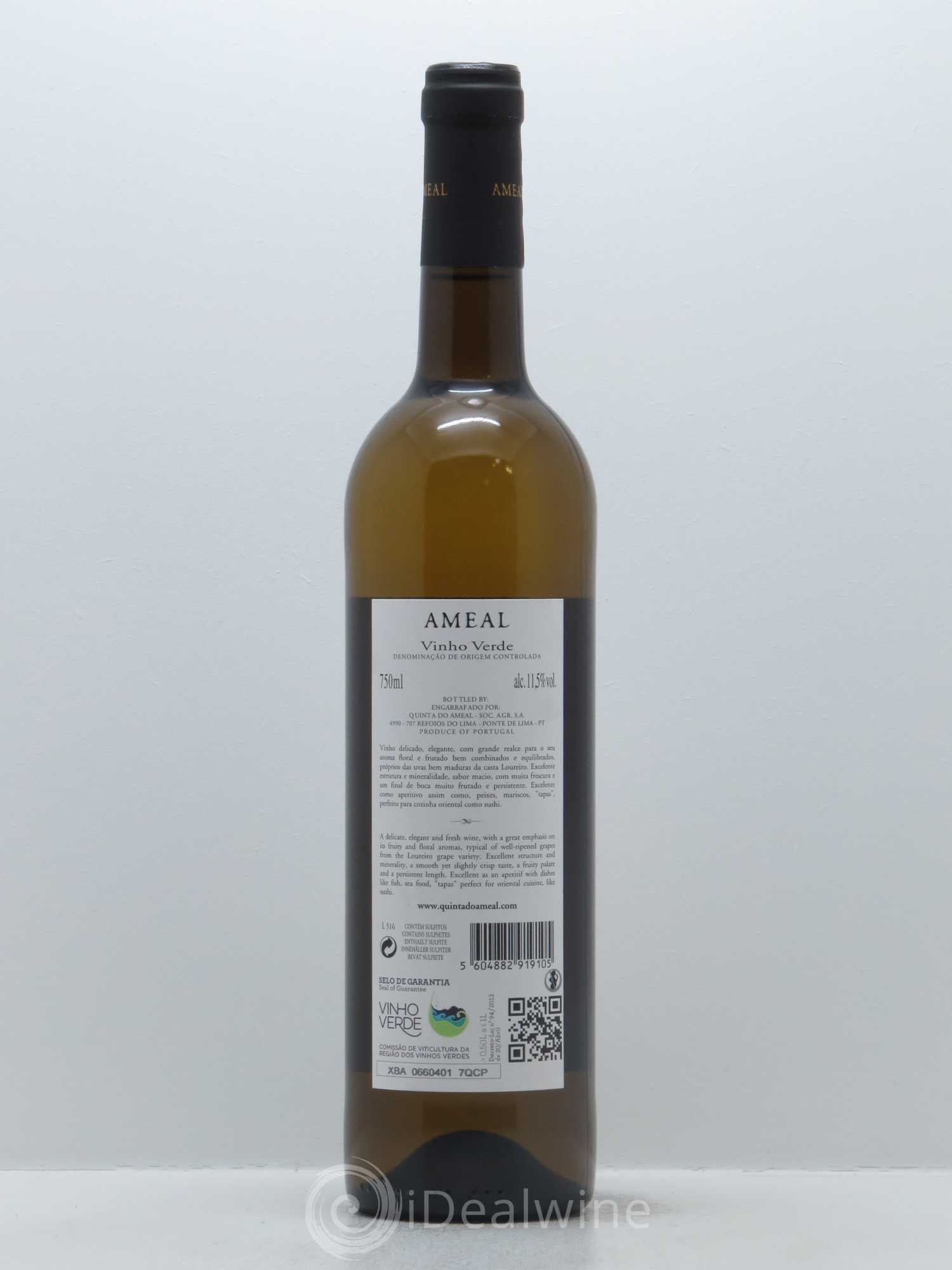 Vinho Verde Quinta Do Ameal Loureiro 2016 - Lot de 1 bouteille - 1