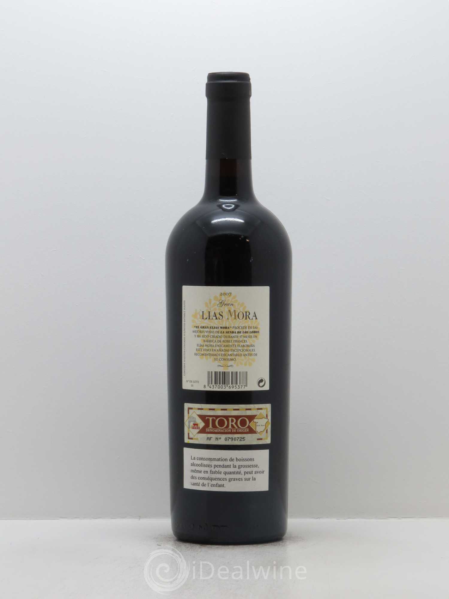 Toro Gran Elias Mora Dos Victorias 2007 - Lot de 1 bouteille - 1