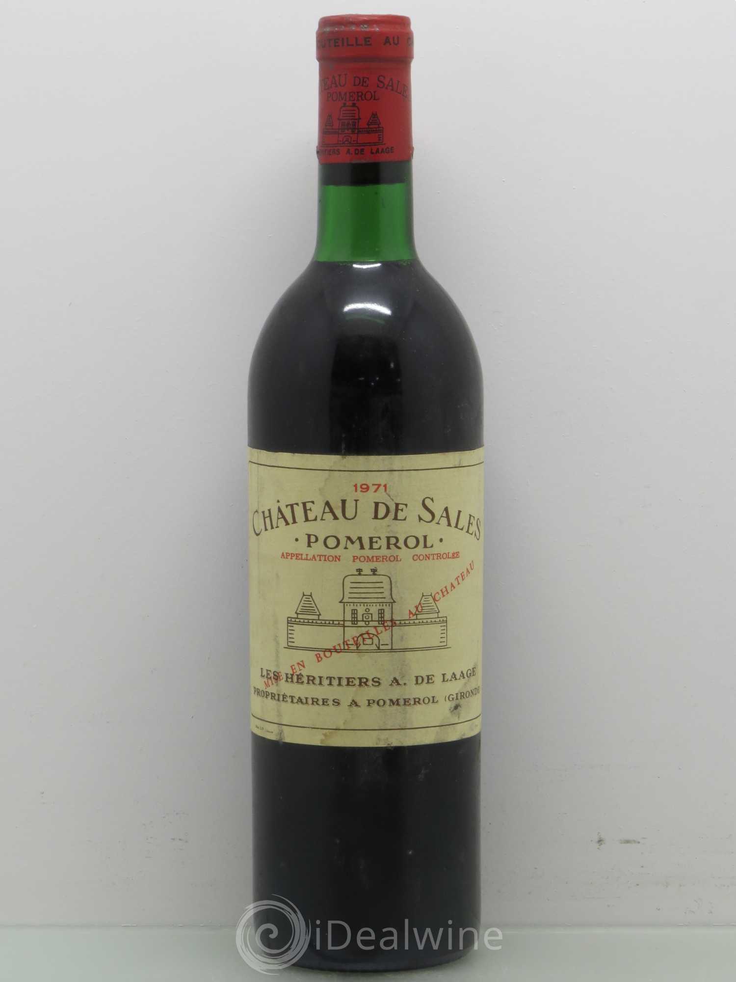 Château de Sales 1971 - Lot de 1 bouteille - 0