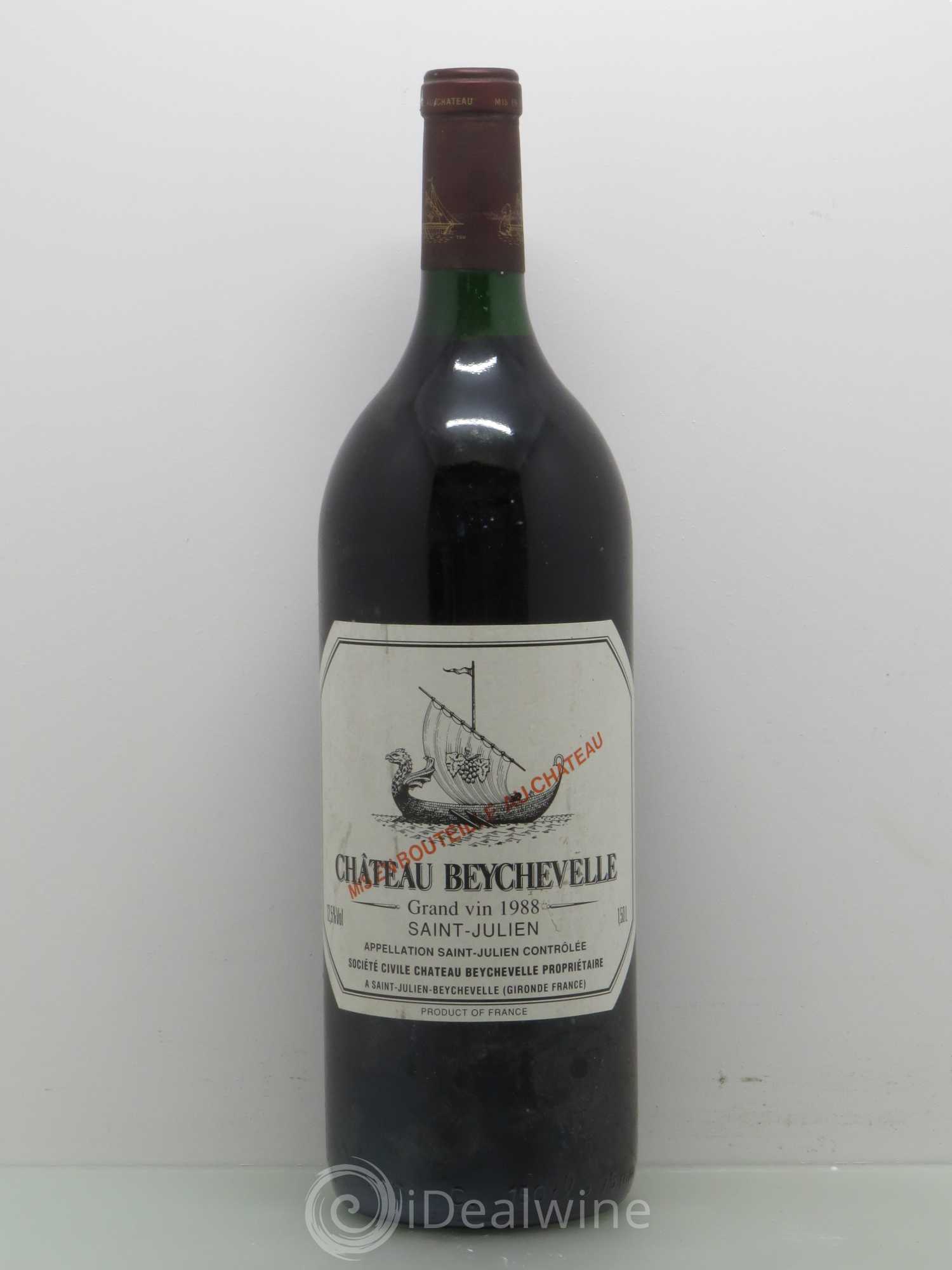 Château Beychevelle 4ème Grand Cru Classé 1988 - Lot de 1 magnum - 0
