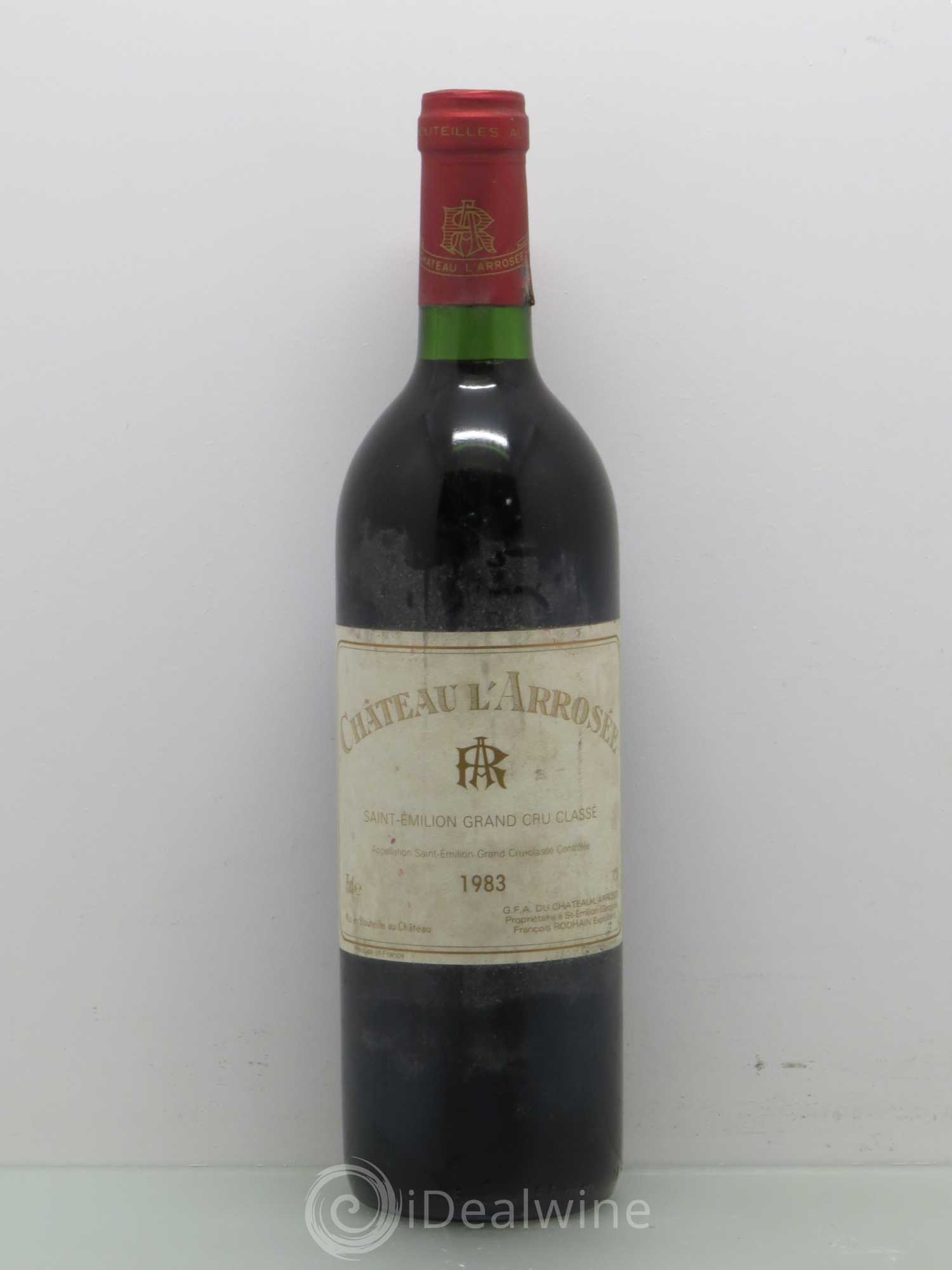 Château l' Arrosée Grand Cru Classé 1983 - Lot de 1 bouteille - 0