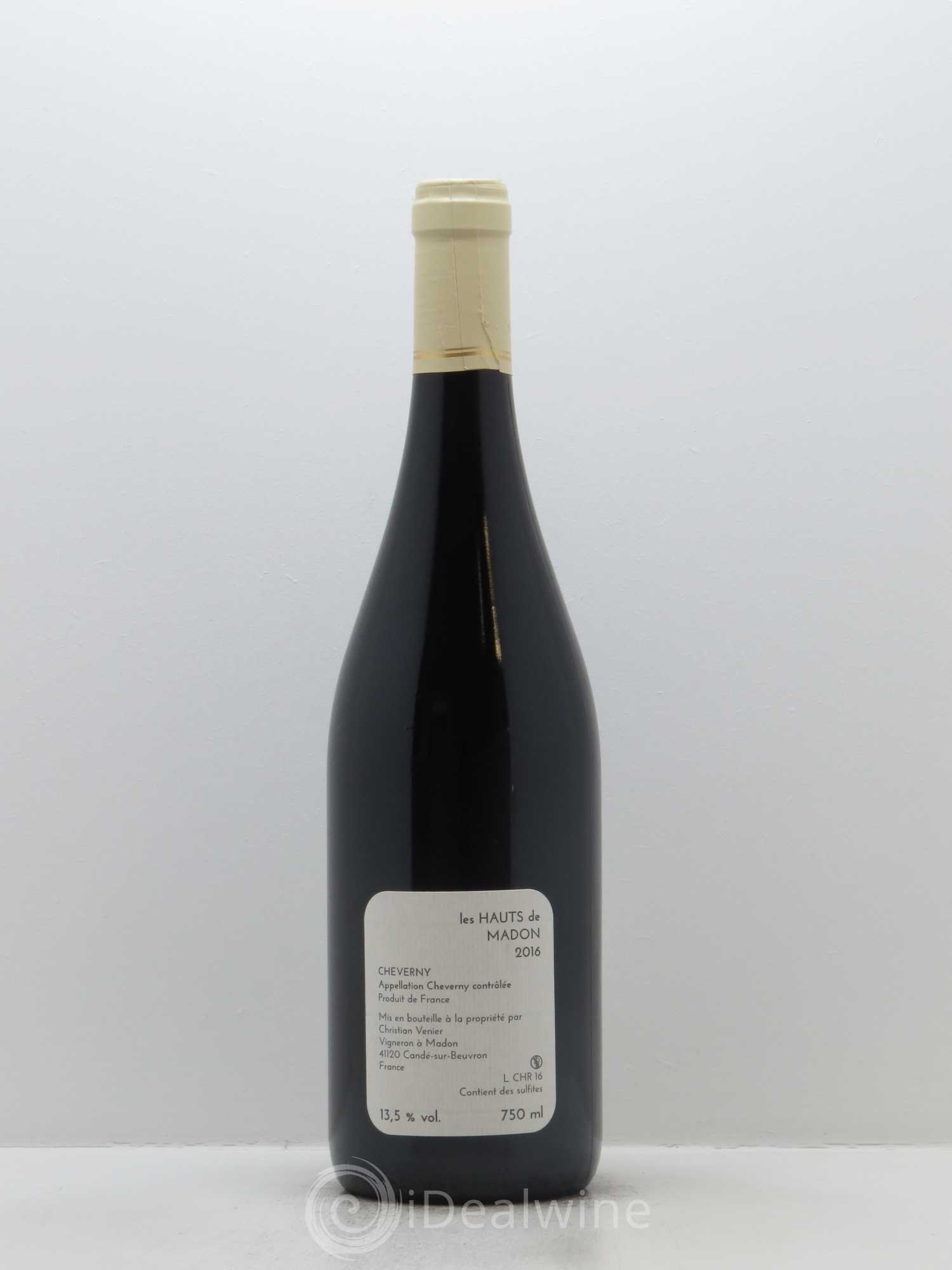 Cheverny Les Hauts de Madon Christian Vénier 2016 - Lot de 1 bouteille - 1