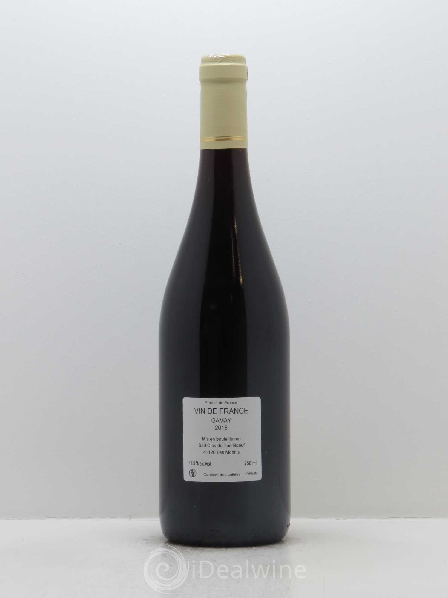 Vin de France Clos du Tue-Boeuf 2016 - Lot de 1 bouteille - 1