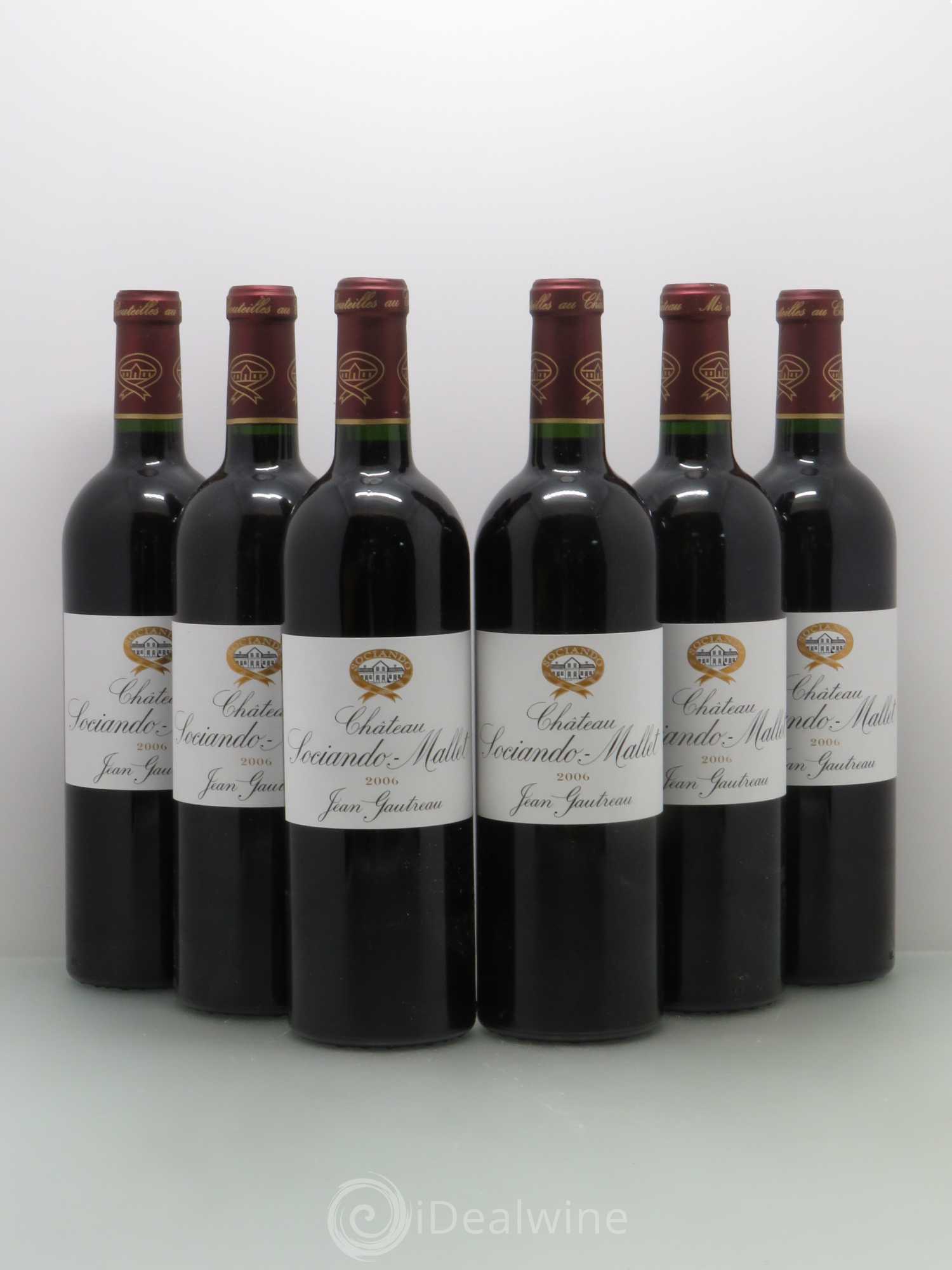 Château Sociando Mallet 2006 - Lot de 6 bouteilles - 0
