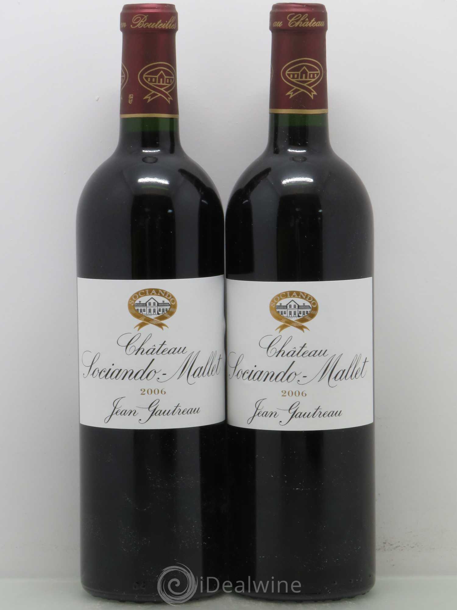 Château Sociando Mallet 2006 - Lot de 4 bouteilles - 1