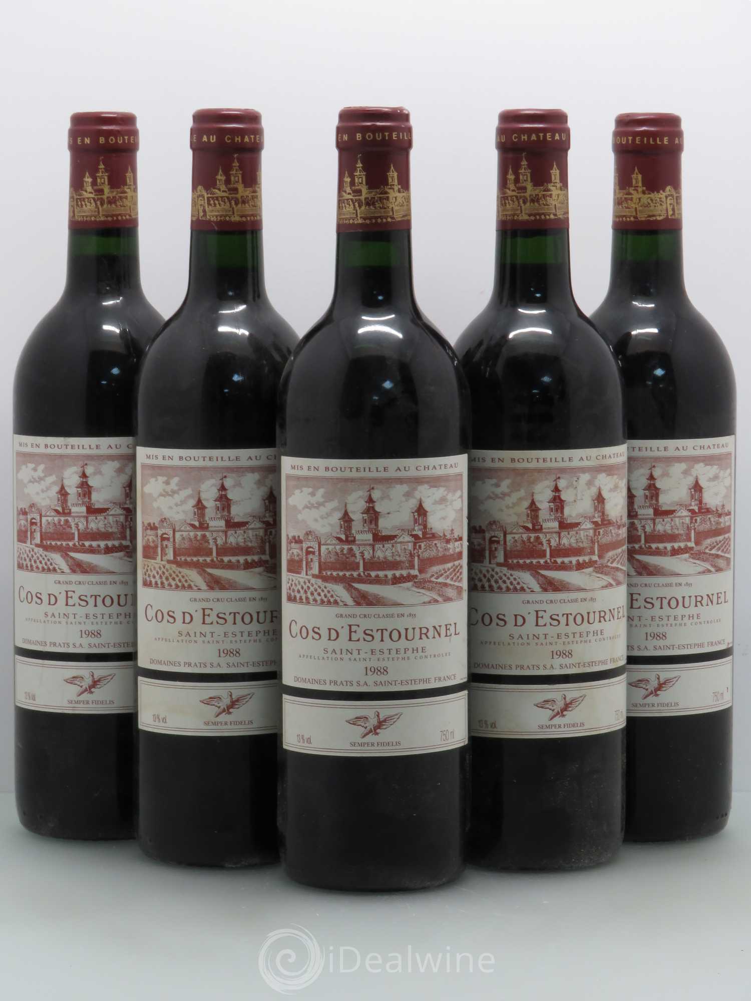 Cos d'Estournel 2ème Grand Cru Classé 1988 - Lot de 5 bouteilles - 0