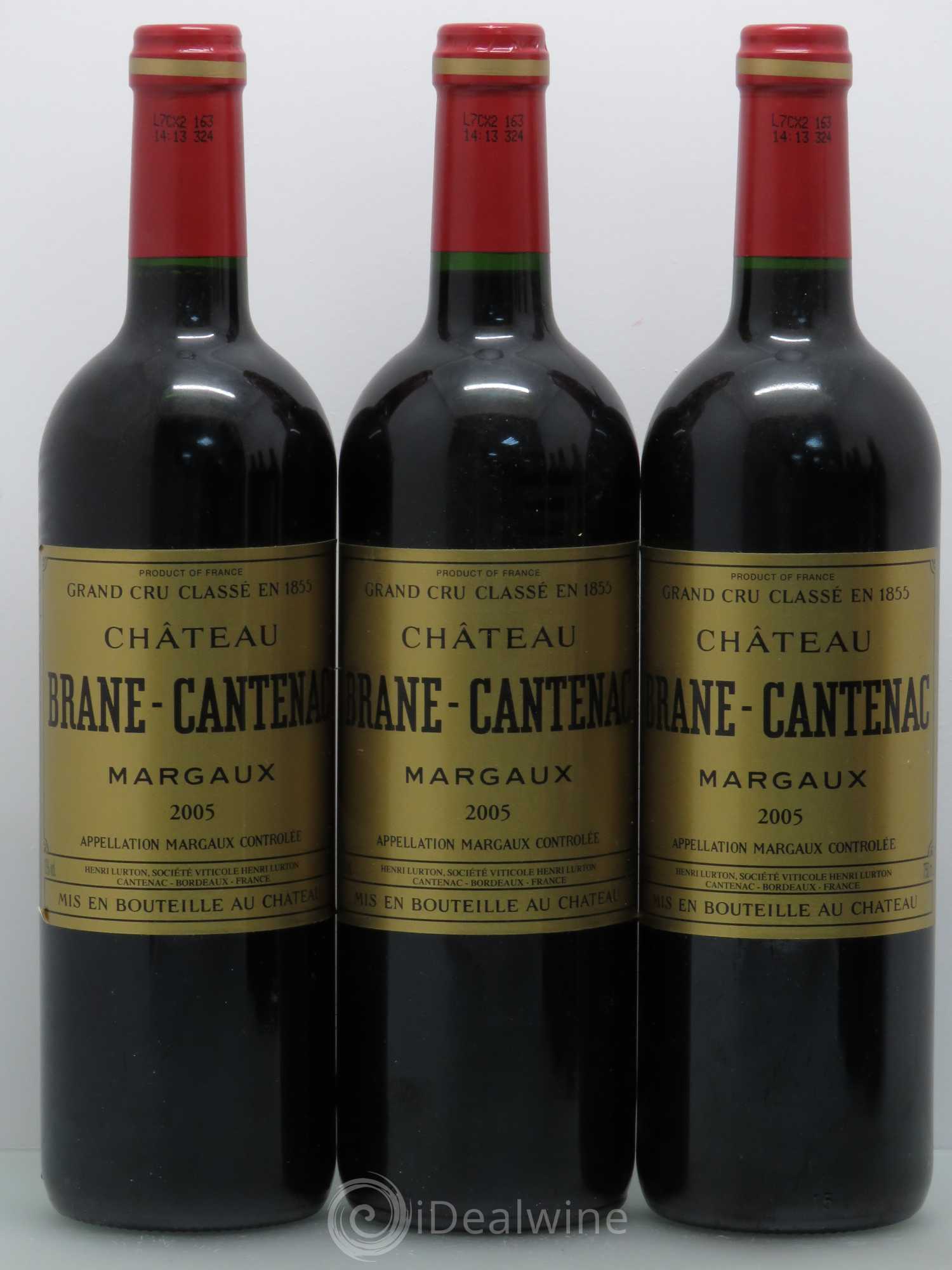 Château Brane Cantenac 2ème Grand Cru Classé 2005 - Lot de 6 bouteilles - 1