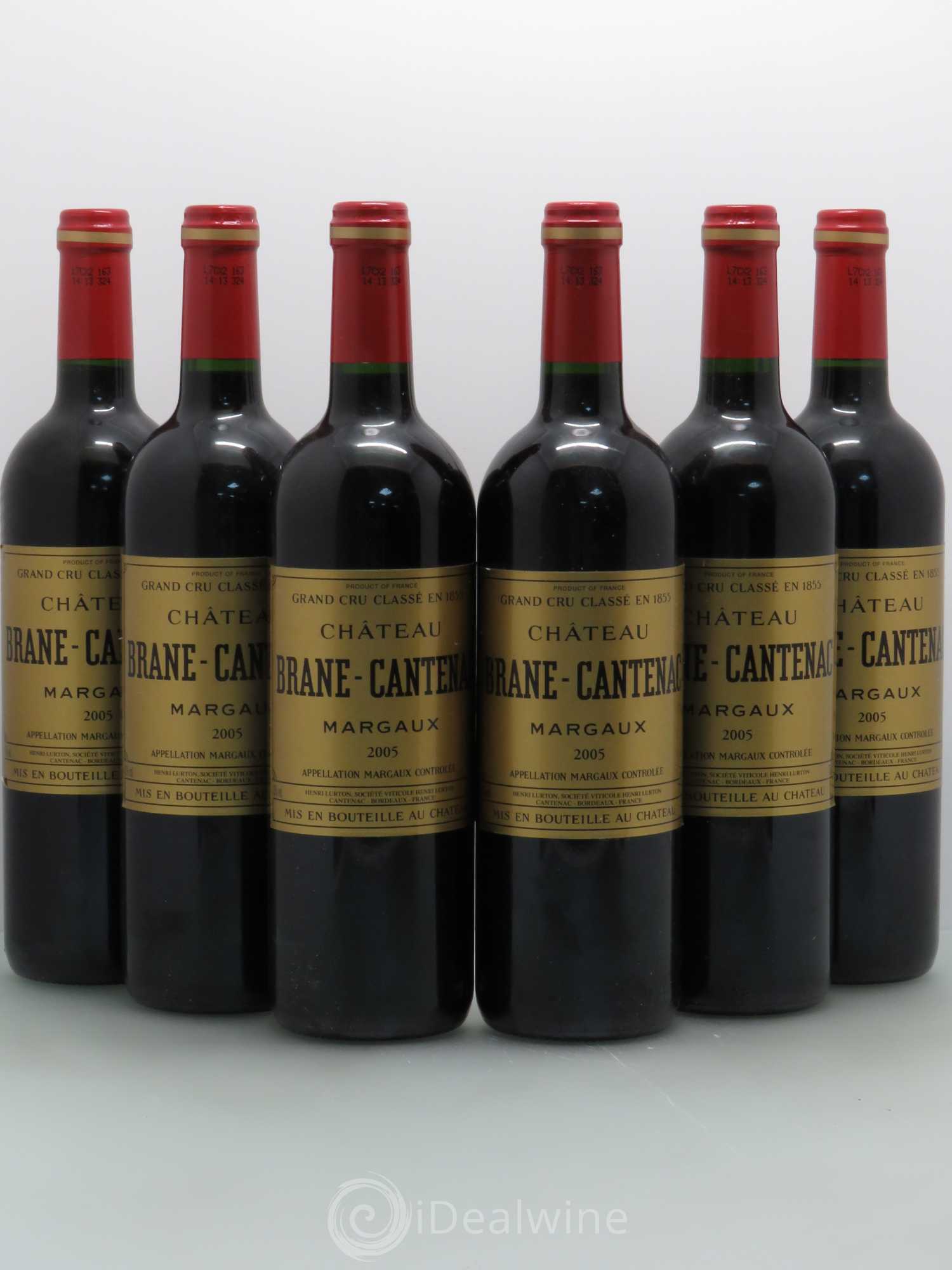 Château Brane Cantenac 2ème Grand Cru Classé 2005 - Lot de 6 bouteilles - 0