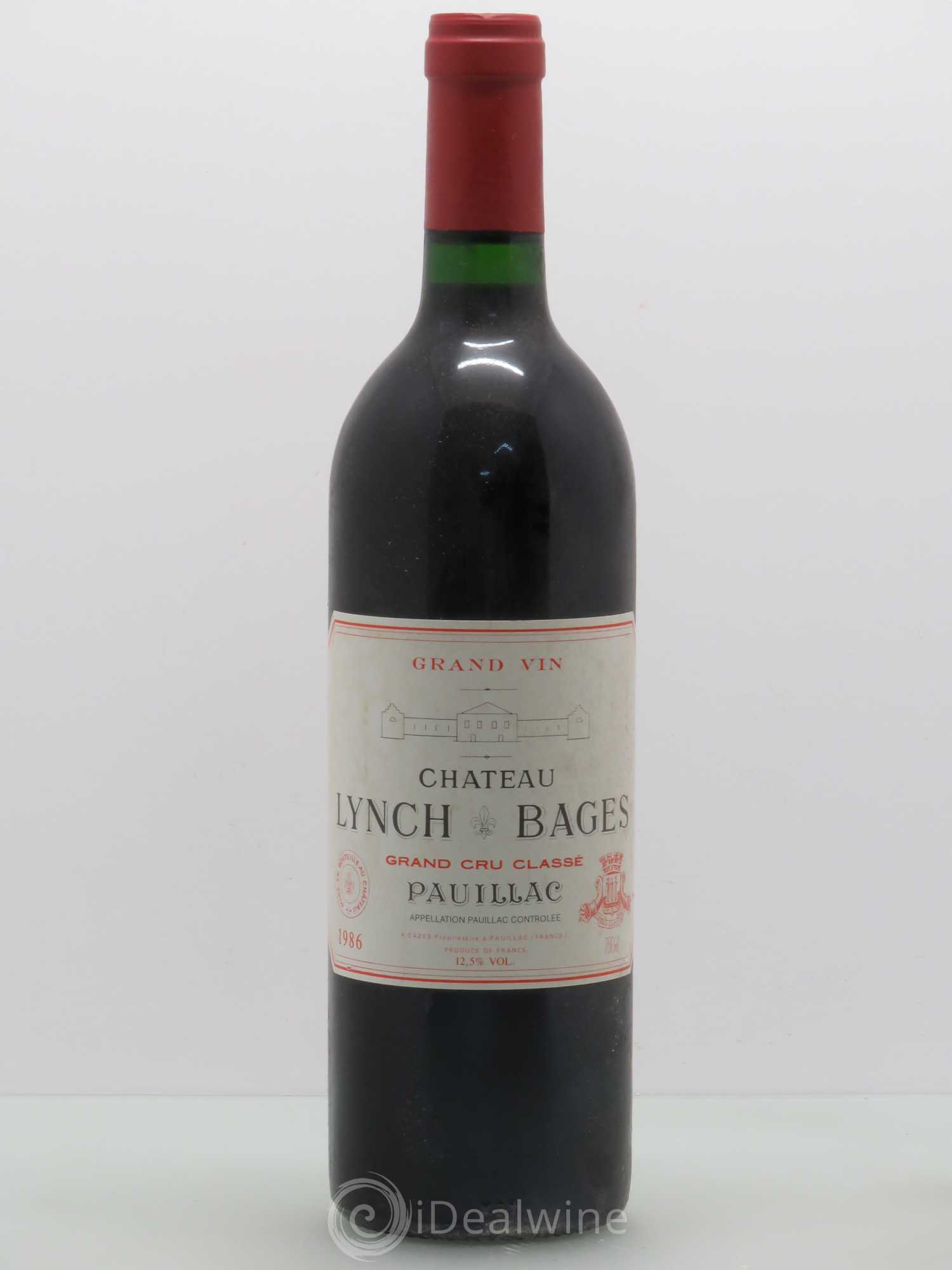 Château Lynch Bages 5ème Grand Cru Classé 1986 - Lot de 1 bouteille - 0