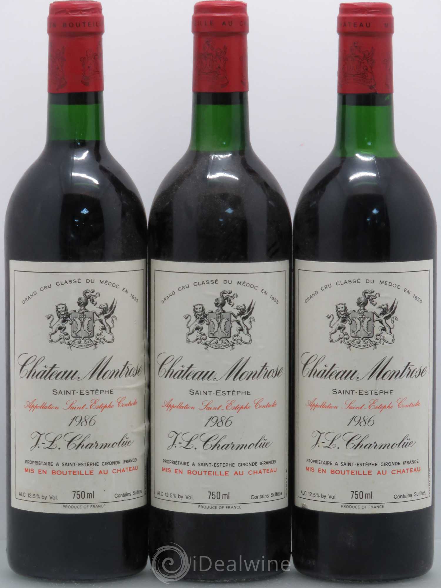 Château Montrose 2ème Grand Cru Classé 1986 - Lot de 6 bouteilles - 2