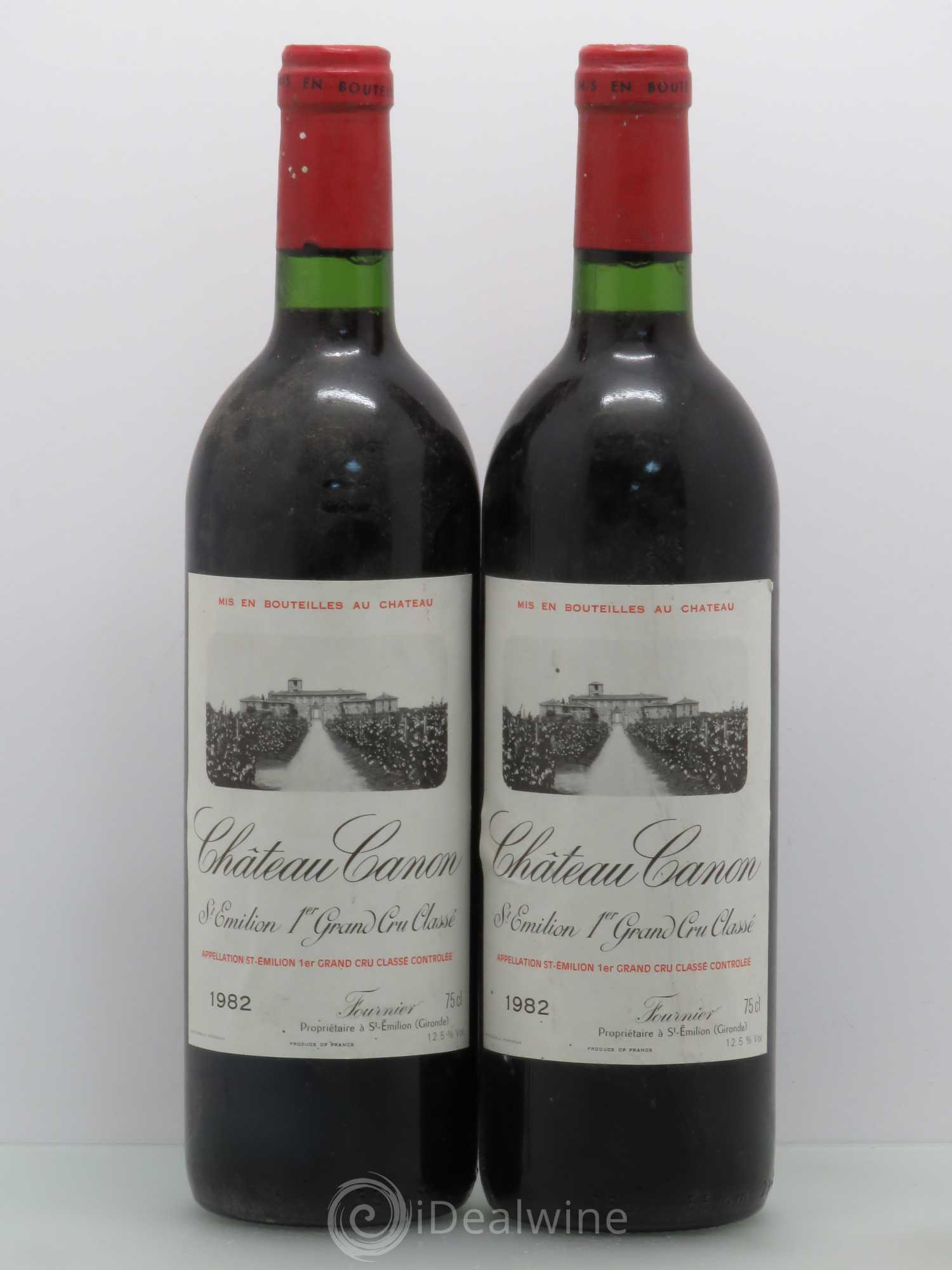 Château Canon 1er Grand Cru Classé B 1982 - Lot de 2 bouteilles - 0