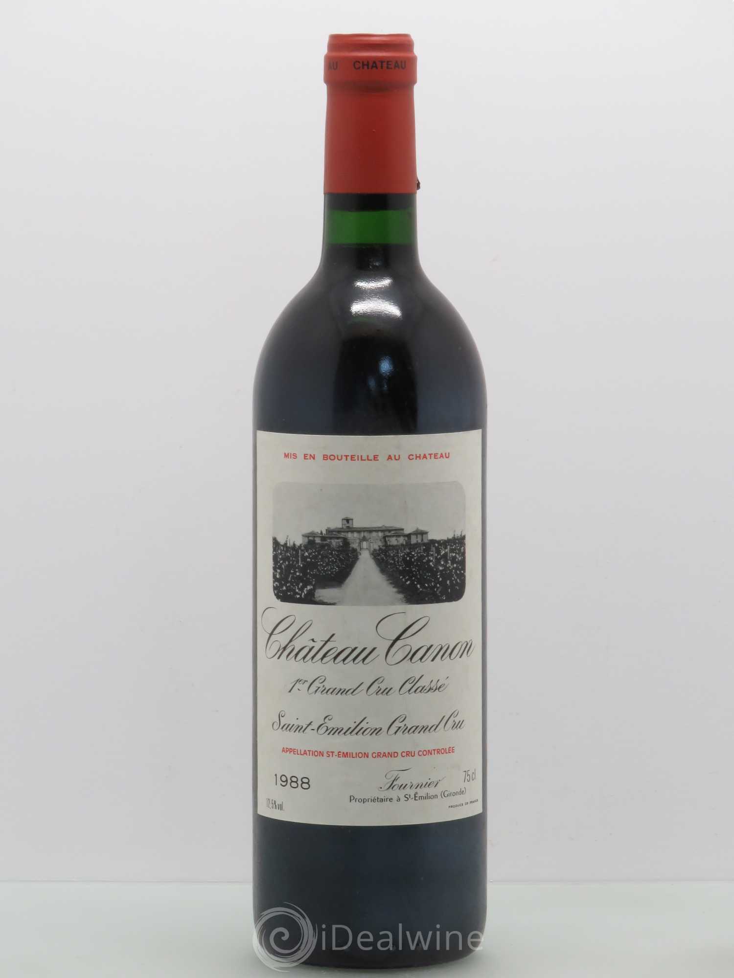 Château Canon 1er Grand Cru Classé B 1988 - Lot de 1 bouteille - 0