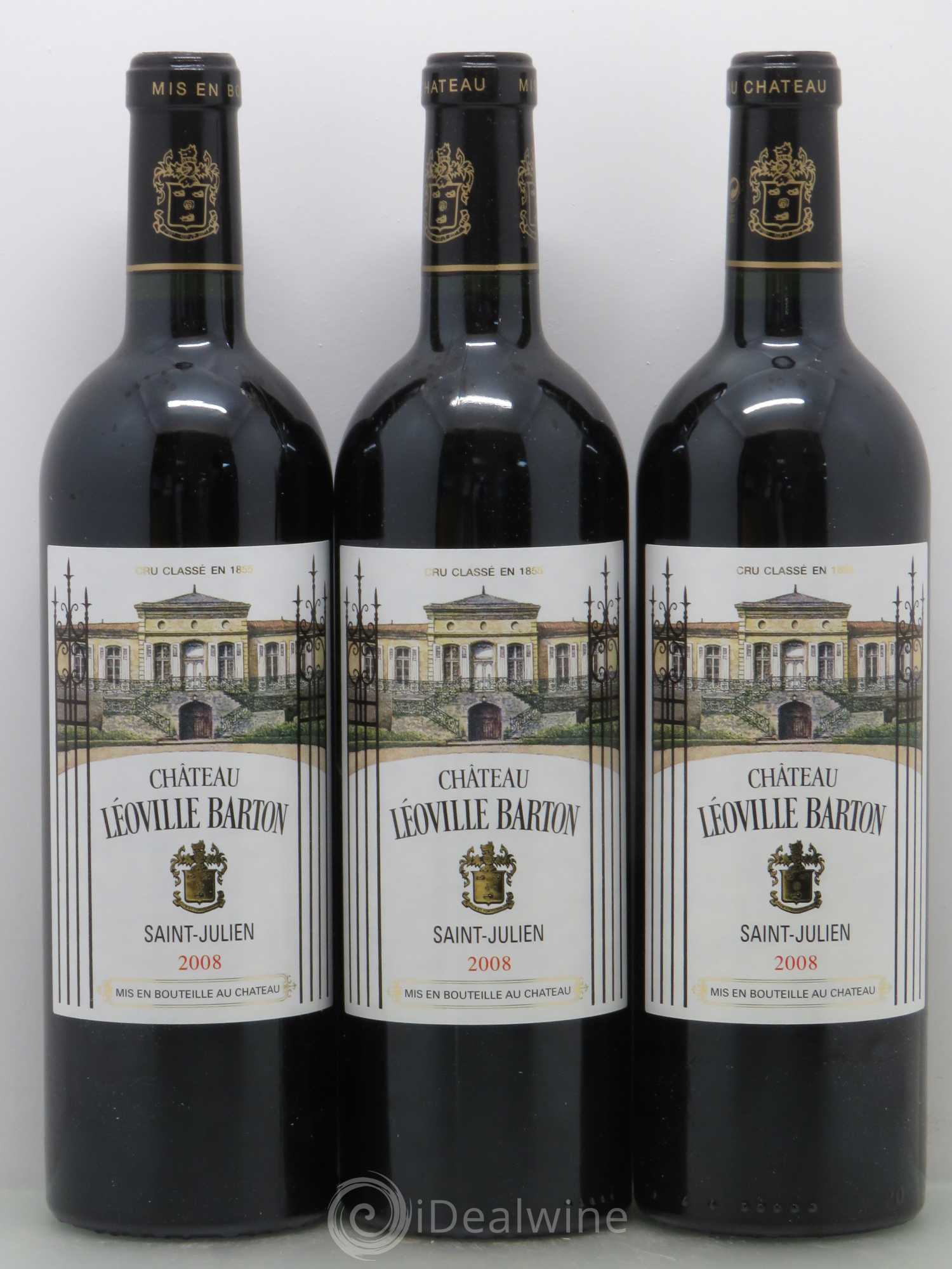 Château Léoville Barton 2ème Grand Cru Classé 2008 - Lot de 12 bouteilles - 1