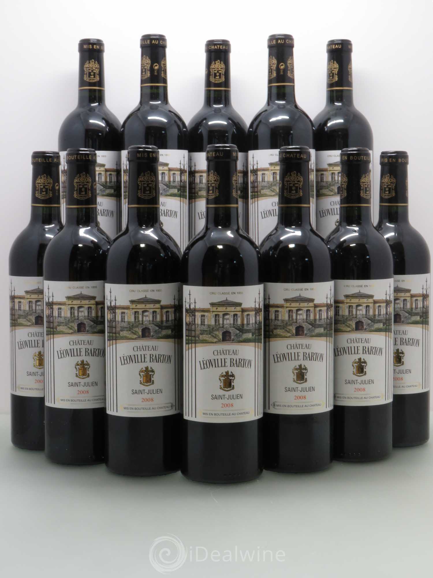 Château Léoville Barton 2ème Grand Cru Classé 2008 - Lot de 12 bouteilles - 0