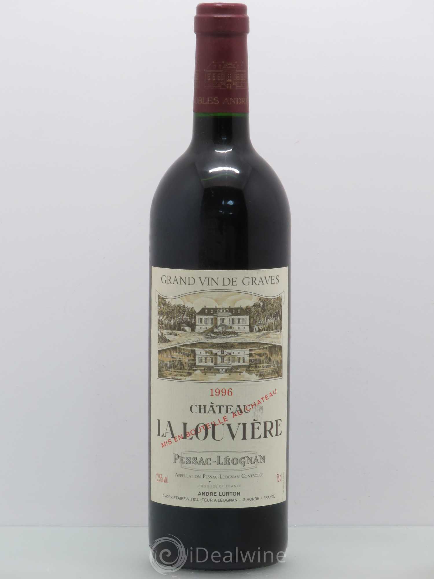 Château la Louvière 1996 - Lot de 1 bouteille - 0