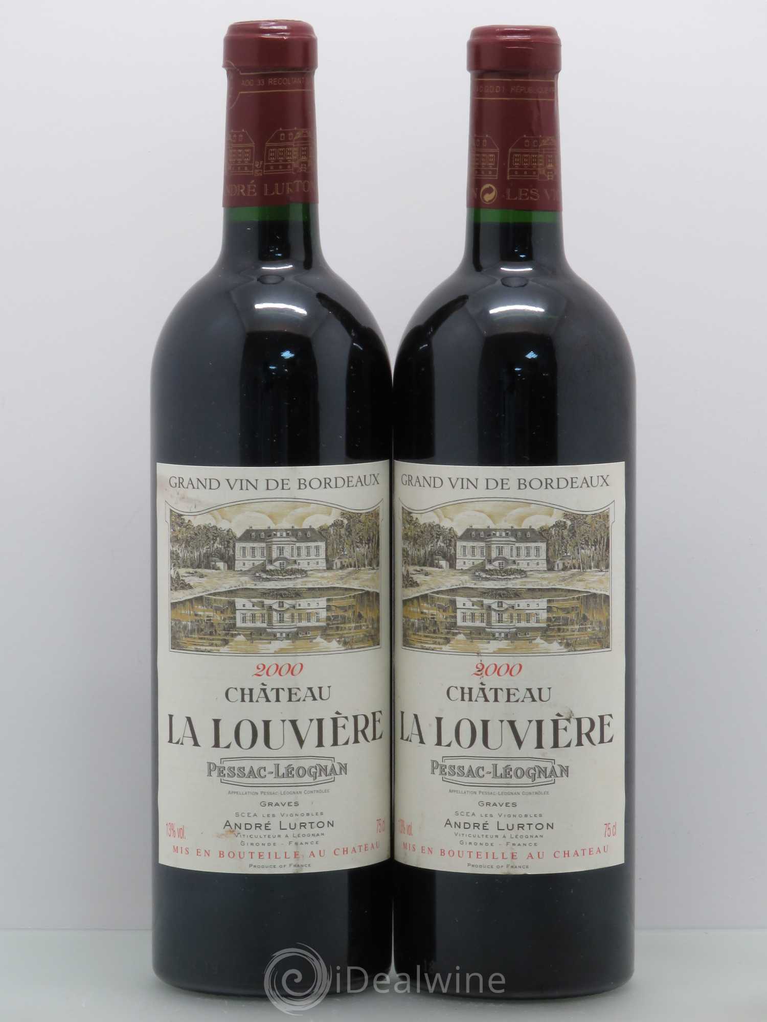 Château la Louvière 2000 - Lot de 5 bouteilles - 2