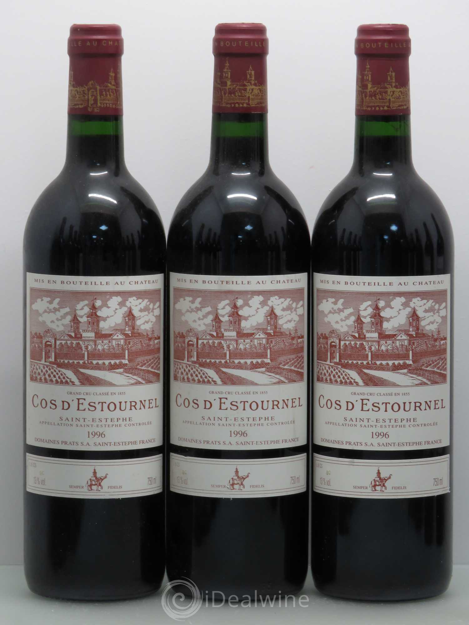 Cos d'Estournel 2ème Grand Cru Classé 1996 - Lot de 12 bouteilles - 1