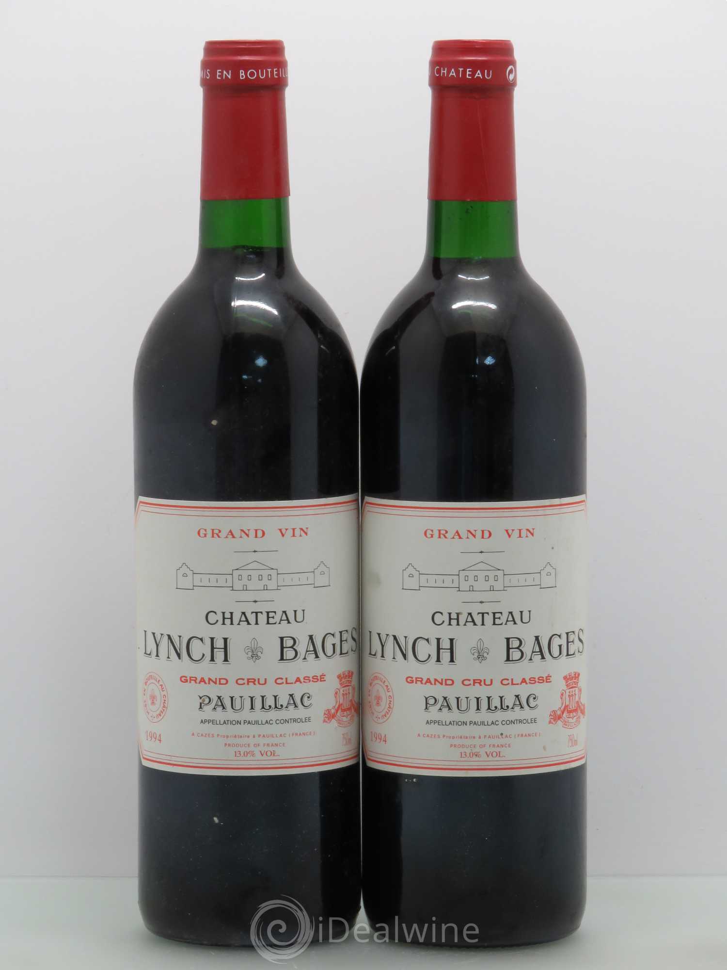 Château Lynch Bages 5ème Grand Cru Classé 1994 - Lot de 2 bouteilles - 0