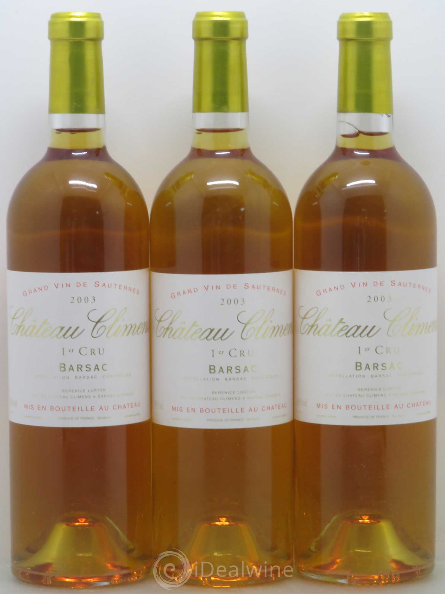 Château Climens 1er Grand Cru Classé 2003 - Lotto di 12 bottiglie - 4
