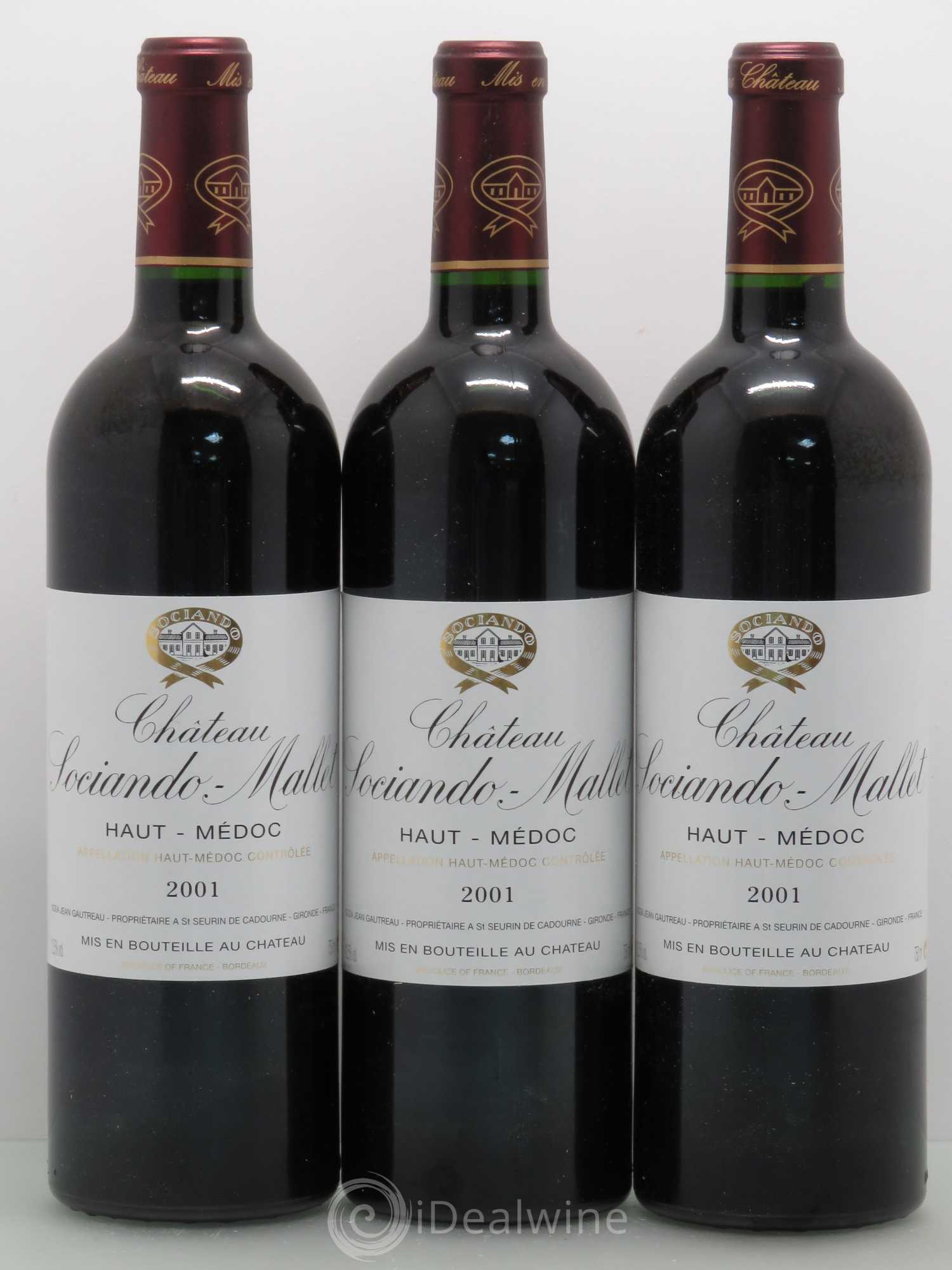 Château Sociando Mallet 2001 - Lot de 12 bouteilles - 3