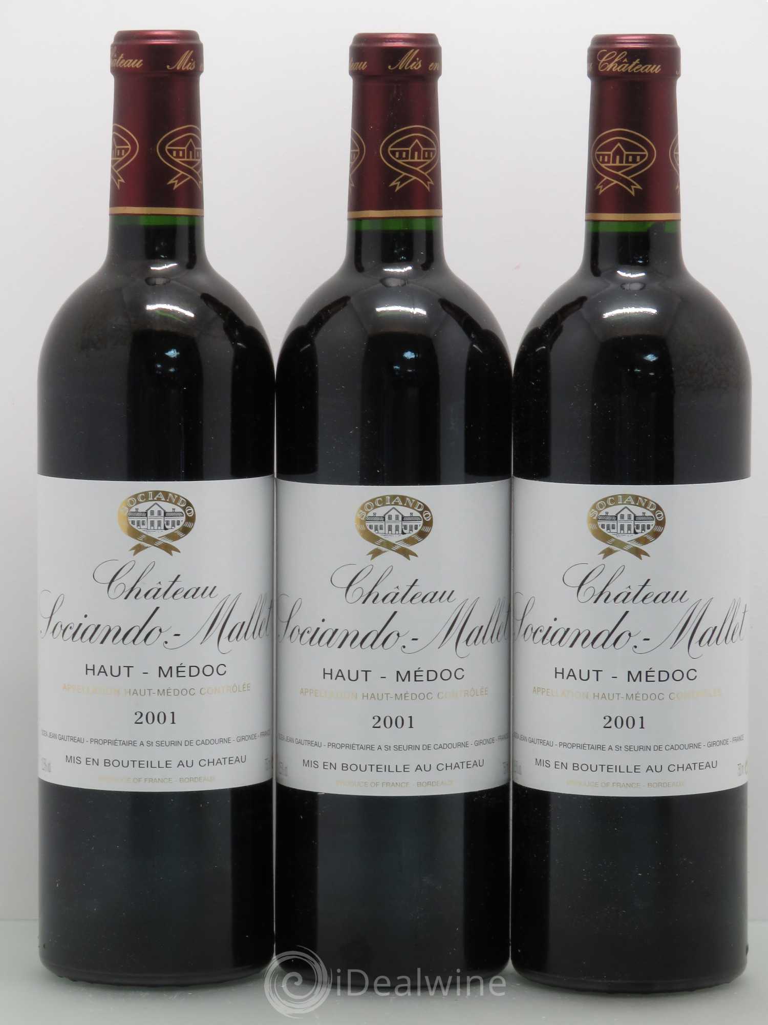 Château Sociando Mallet 2001 - Lot de 12 bouteilles - 4