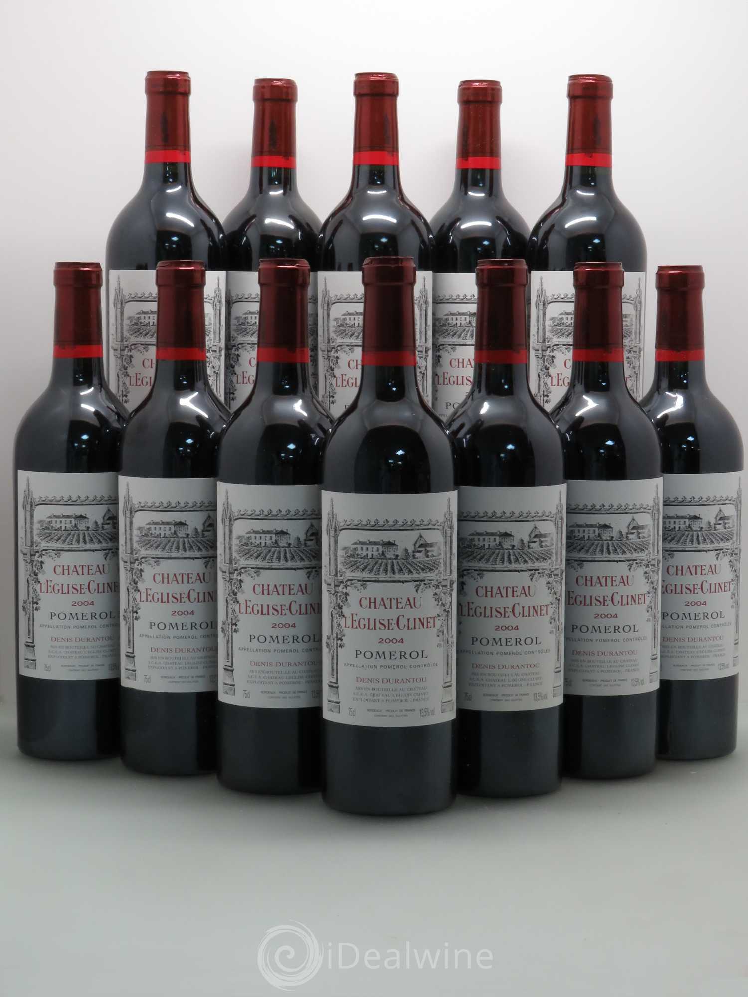 Château l' Église Clinet Surcapsule 2004 - Lot de 12 bouteilles - 0