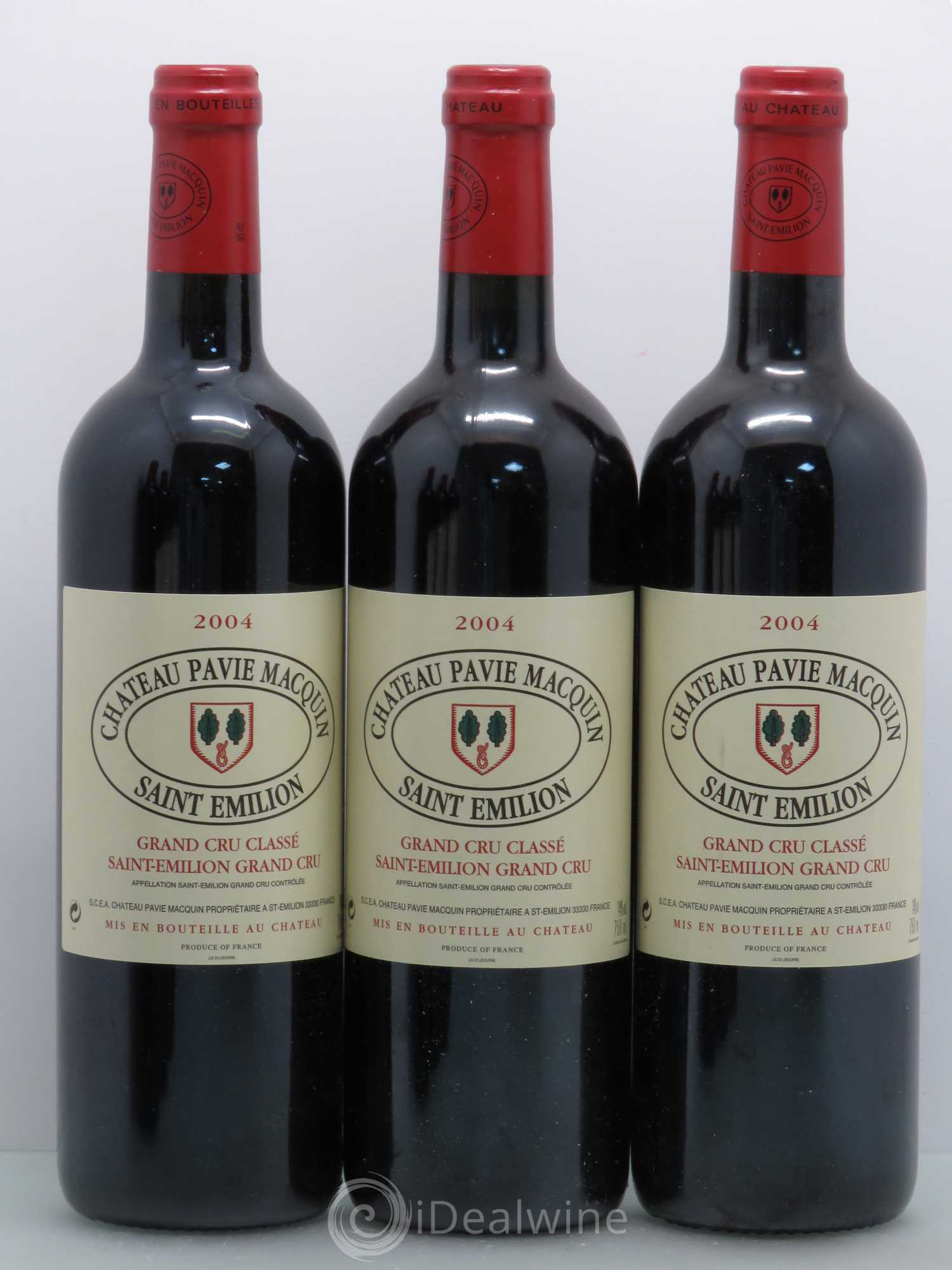 Château Pavie Macquin 1er Grand Cru Classé B 2004 - Lot de 6 bouteilles - 1