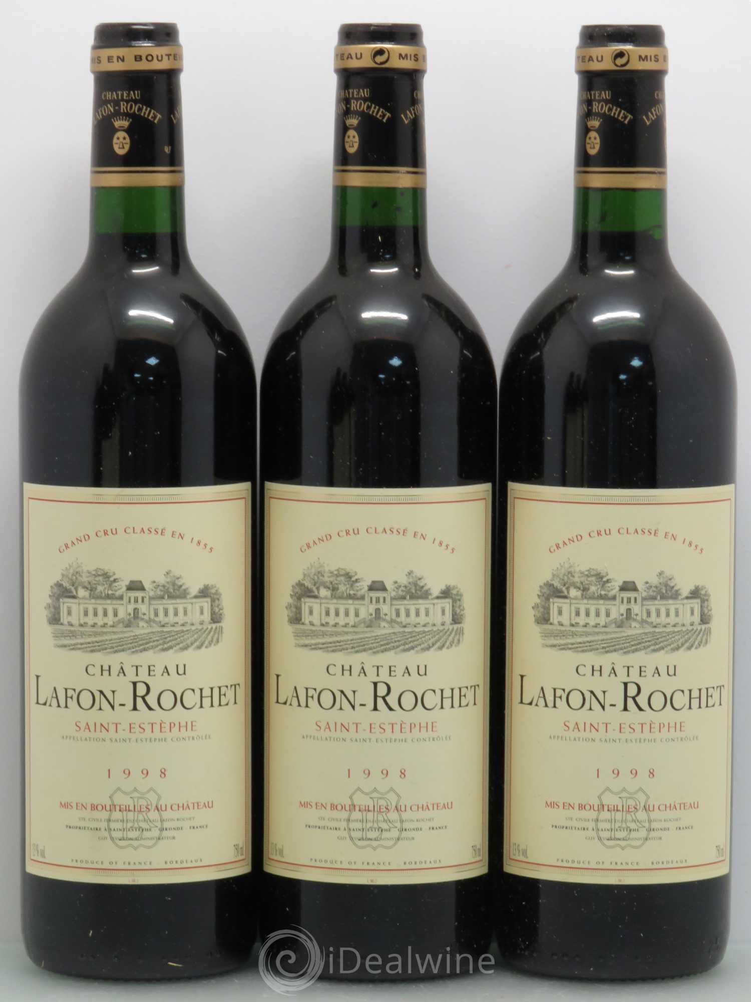 Château Lafon Rochet 4ème Grand Cru Classé 1998 - Lot de 6 bouteilles - 2