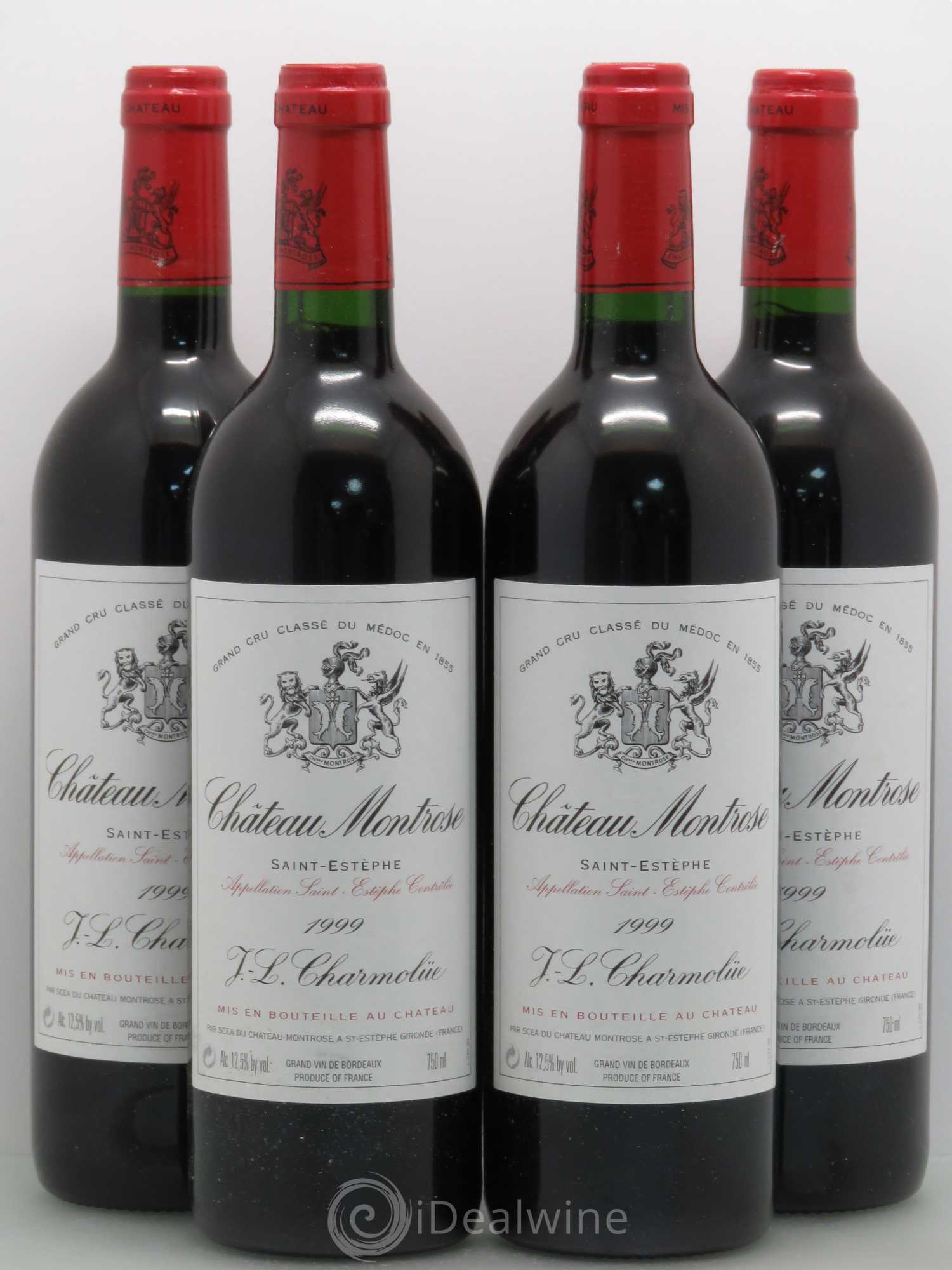 Château Montrose 2ème Grand Cru Classé 1999 - Lot de 4 bouteilles - 0