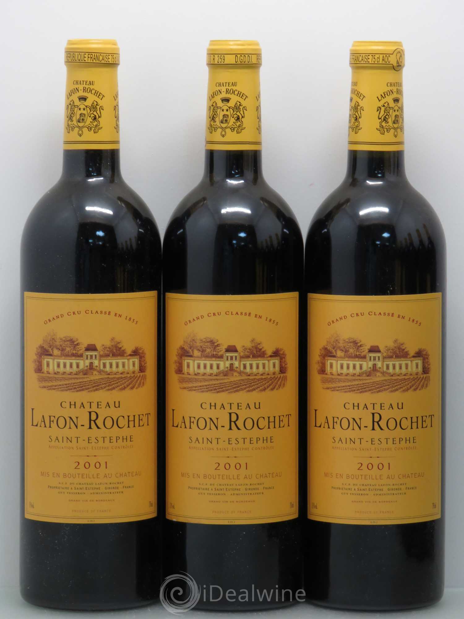 Château Lafon Rochet 4ème Grand Cru Classé 2001 - Lot de 12 bouteilles - 2