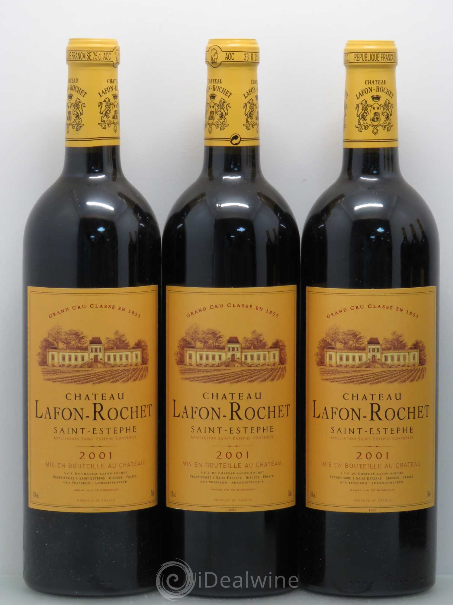 Château Lafon Rochet 4ème Grand Cru Classé 2001 - Lot de 12 bouteilles - 3