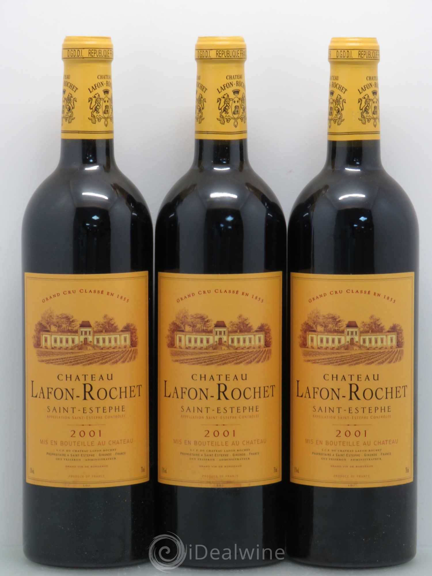 Château Lafon Rochet 4ème Grand Cru Classé 2001 - Lot de 12 bouteilles - 4