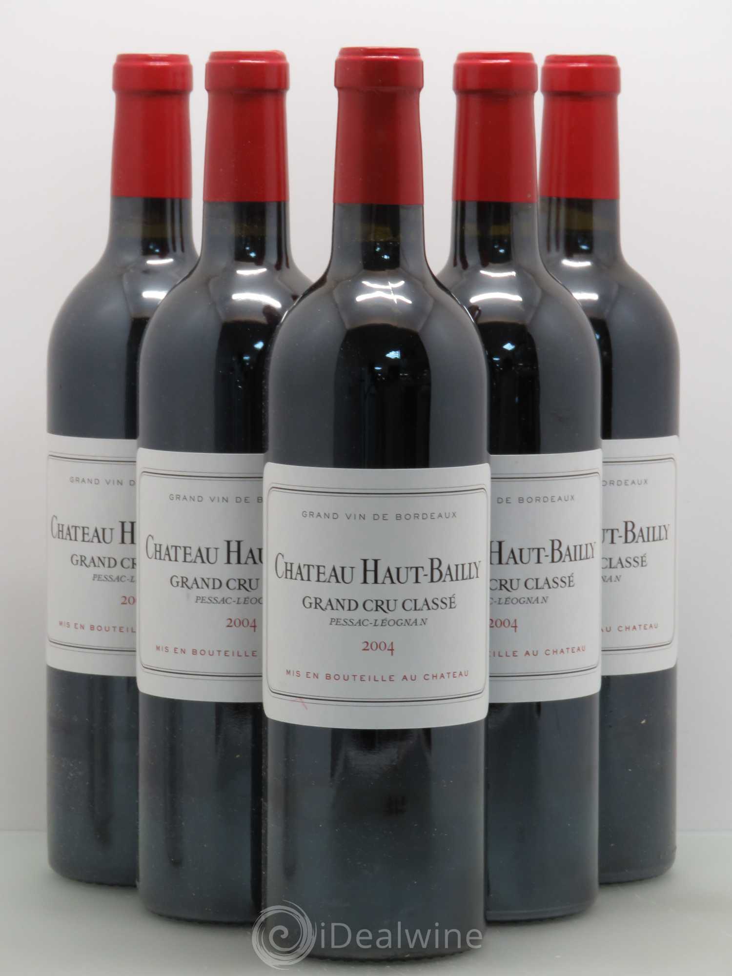 Château Haut-Bailly Cru Classé de Graves 2004 - Lot de 5 bouteilles - 0