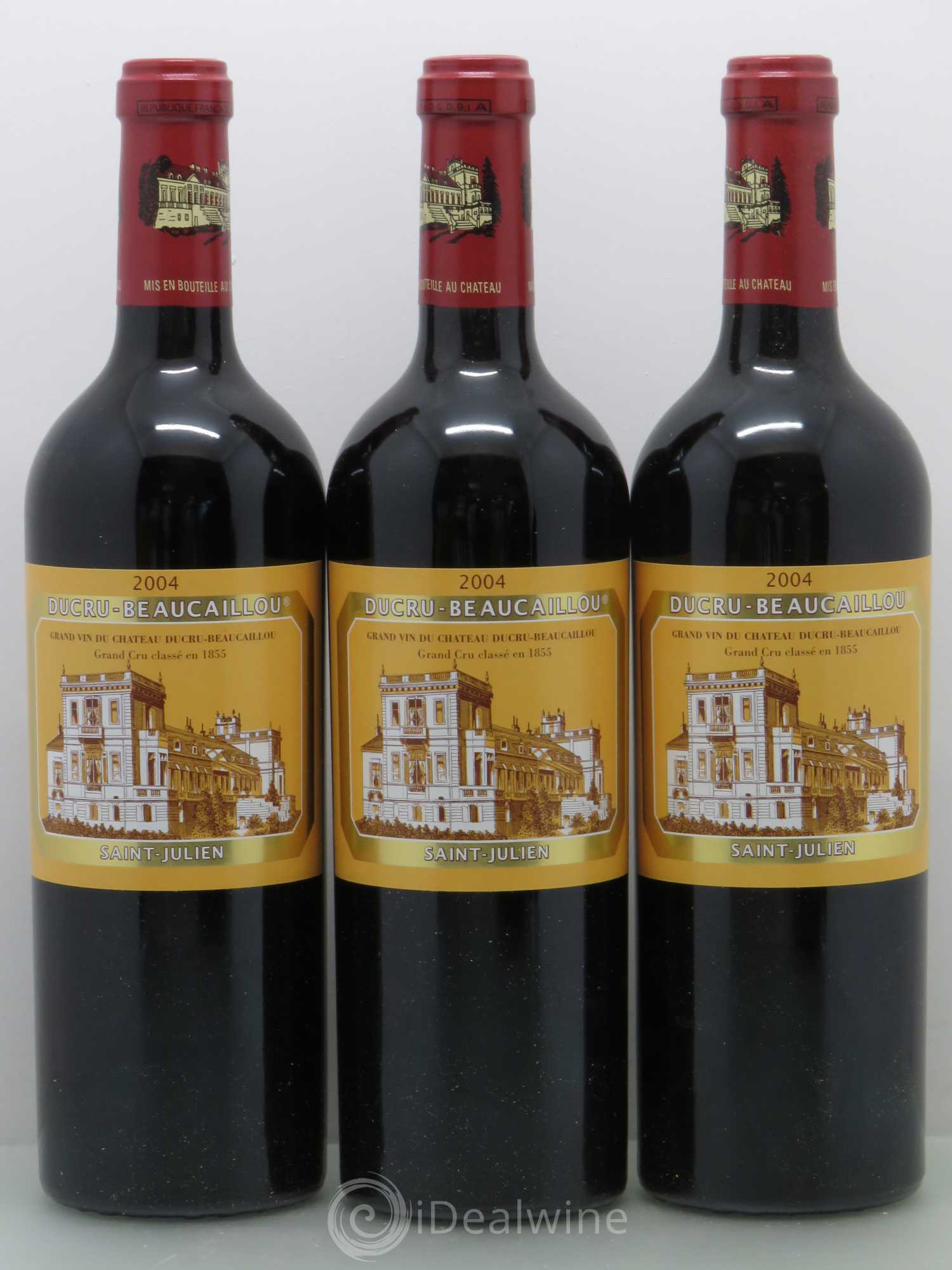 Château Ducru Beaucaillou 2ème Grand Cru Classé 2004 - Lot de 3 bouteilles - 0