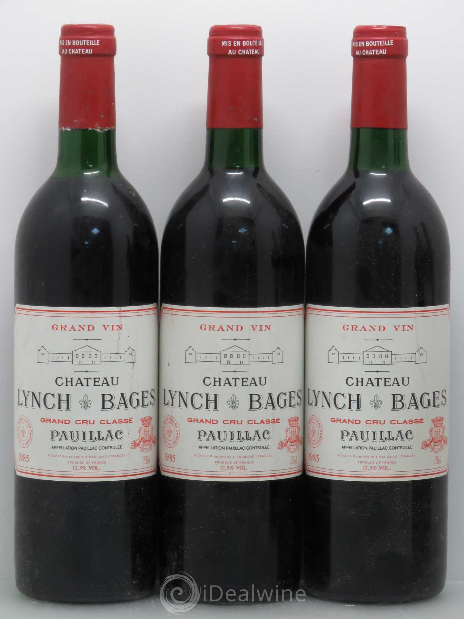 Château Lynch Bages 5ème Grand Cru Classé 1985 - Lot de 5 bouteilles - 1