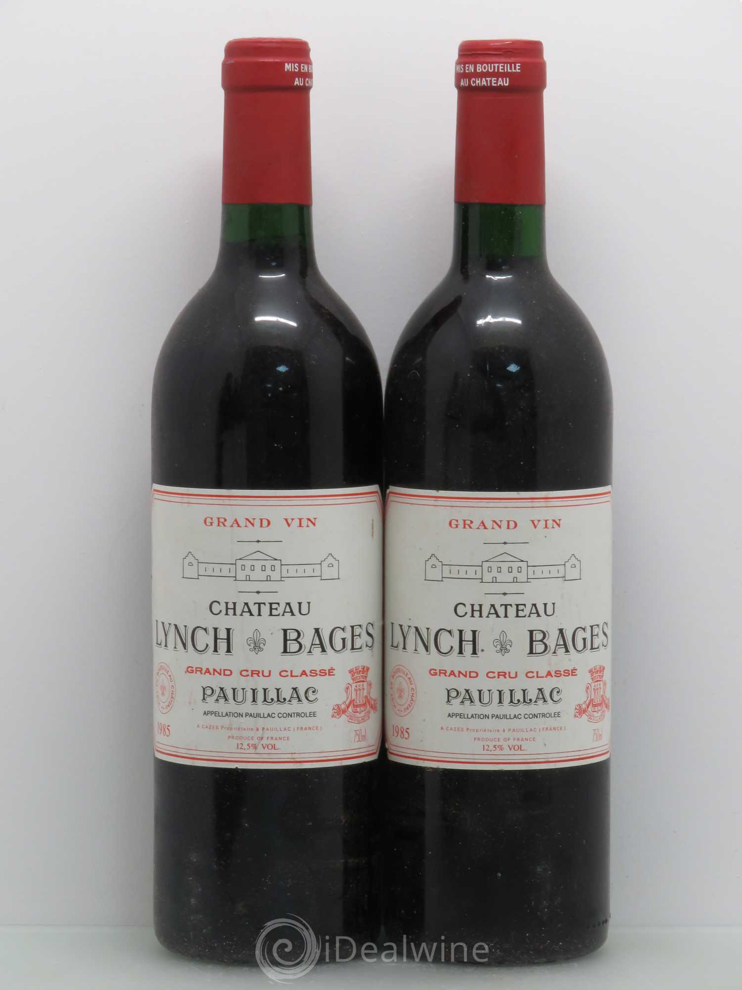 Château Lynch Bages 5ème Grand Cru Classé 1985 - Lot de 5 bouteilles - 2