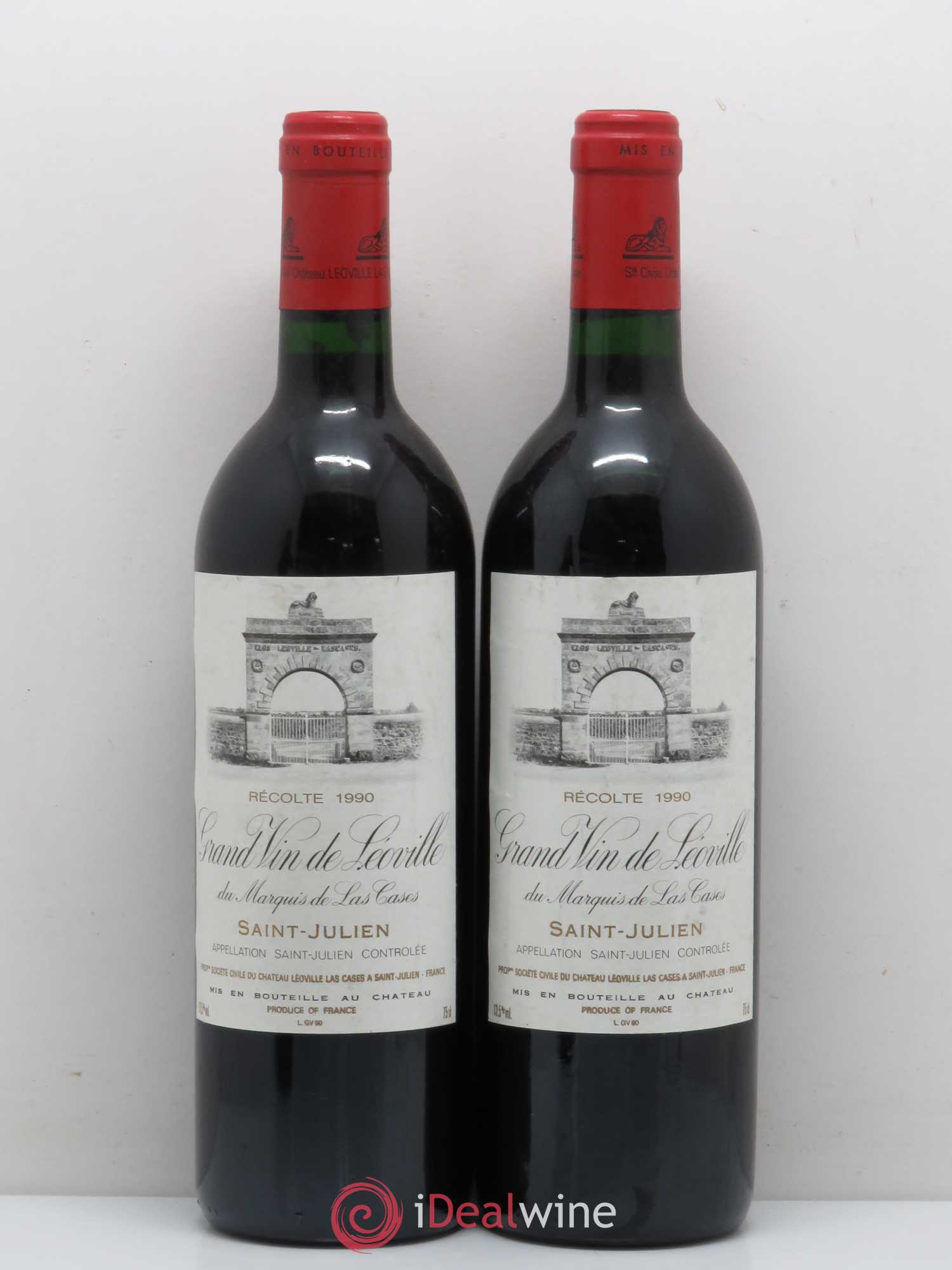 Château Léoville Las Cases 2ème Grand Cru Classé 1990 - Lot de 2 bouteilles - 0